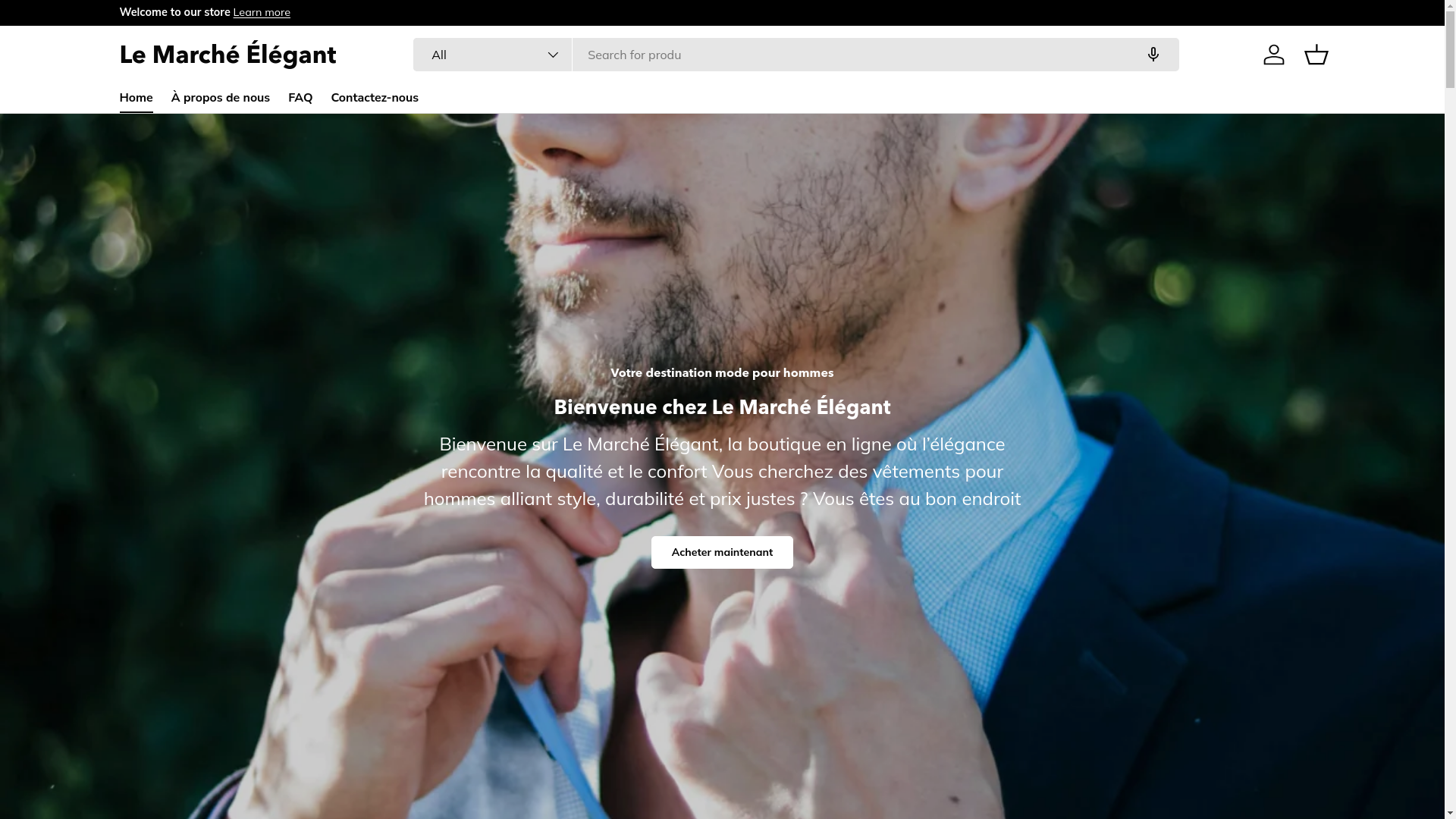 website screenshot of https://marcheelegant.shop/