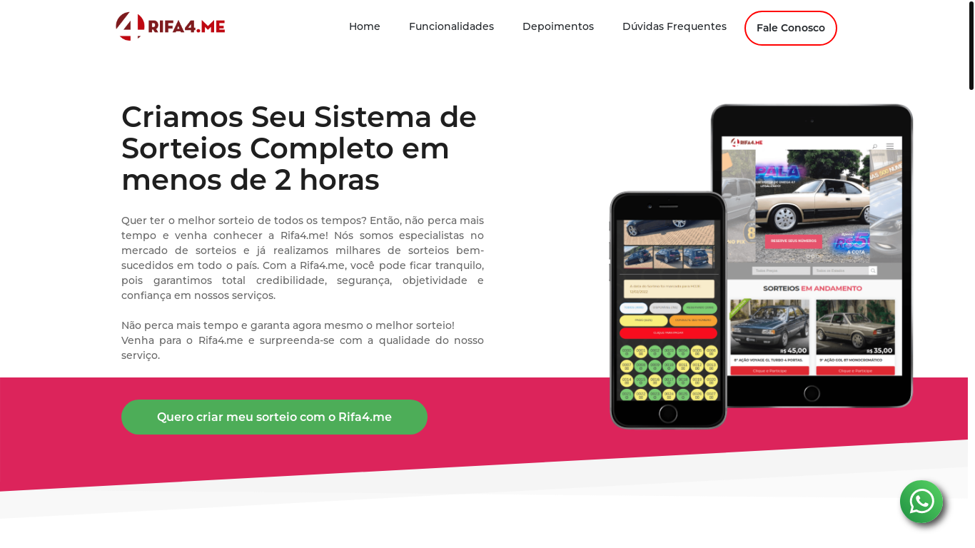 website screenshot of https://vemdecarro.com.br/