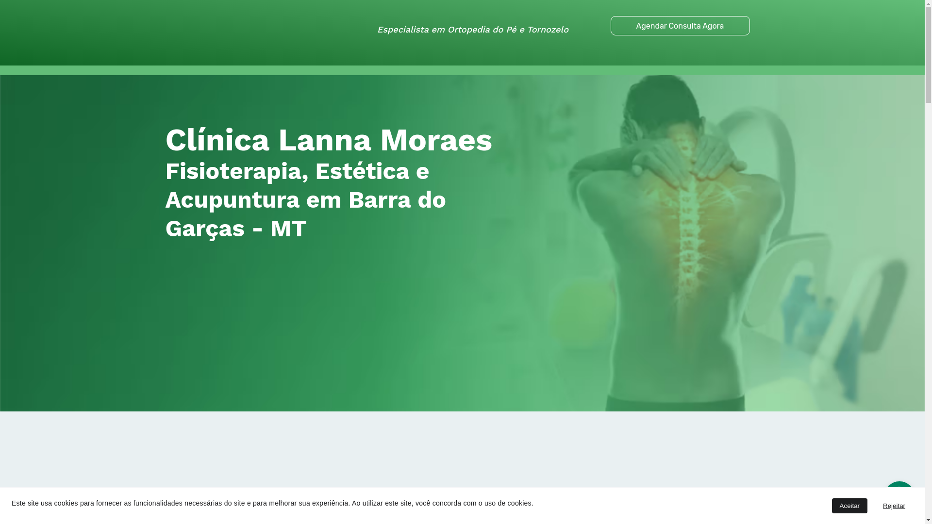 website screenshot of https://clinicalannamoraes.com.br/