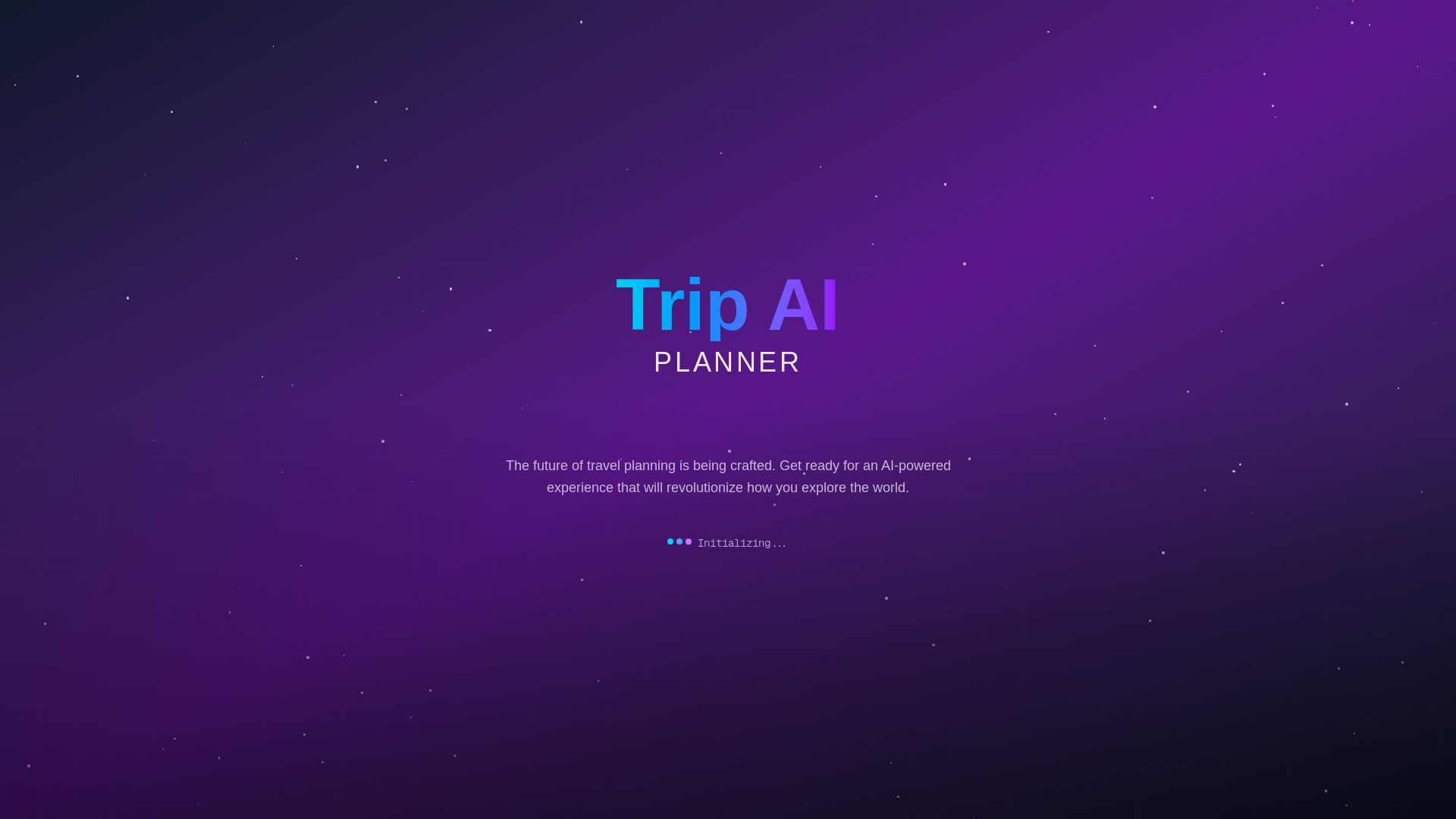 website screenshot of https://tripaiplanner.com/