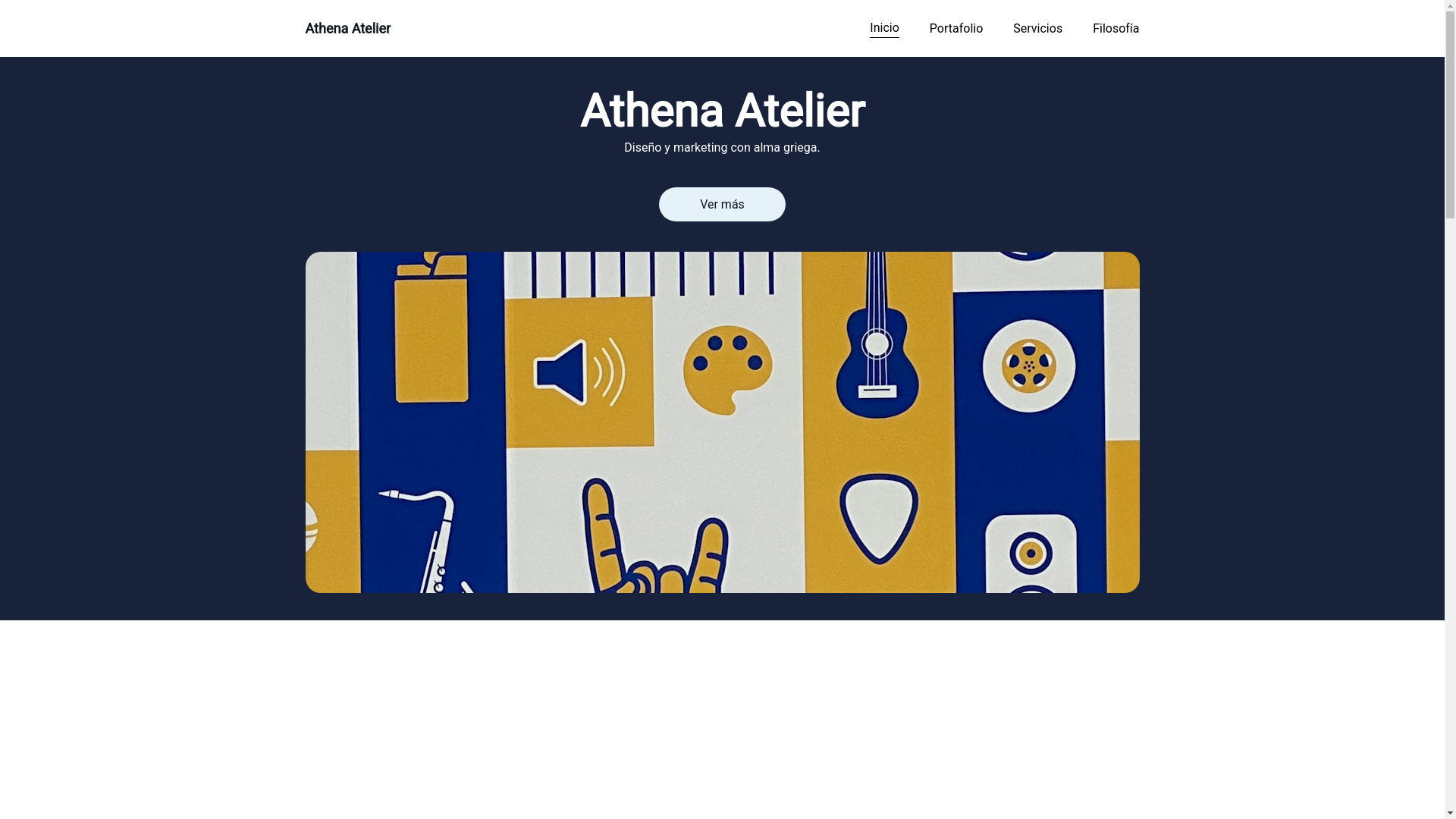 website screenshot of https://athenaateliermarketing.com/