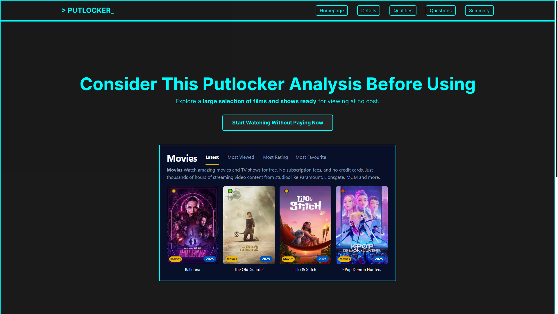 website screenshot of https://putlocker-ucep.pages.dev/