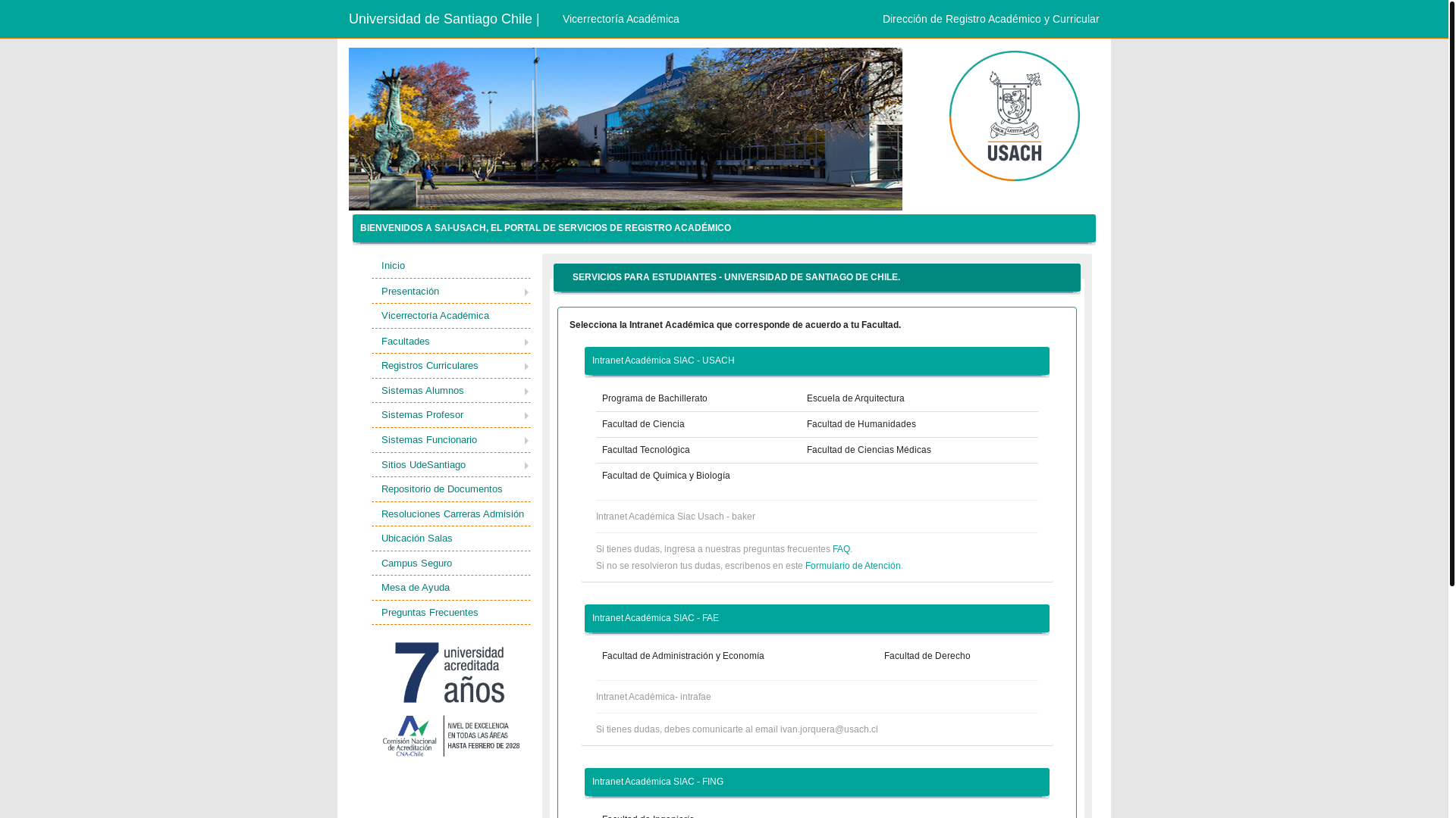 website screenshot of https://legacy.registro.usach.cl/index.php?ct=login&amp;mt=gestor
