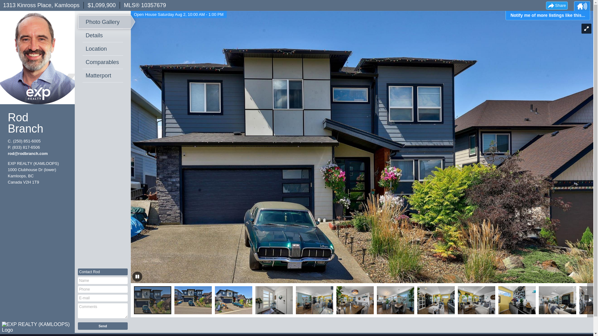 website screenshot of https://1313kinrossplace.com/