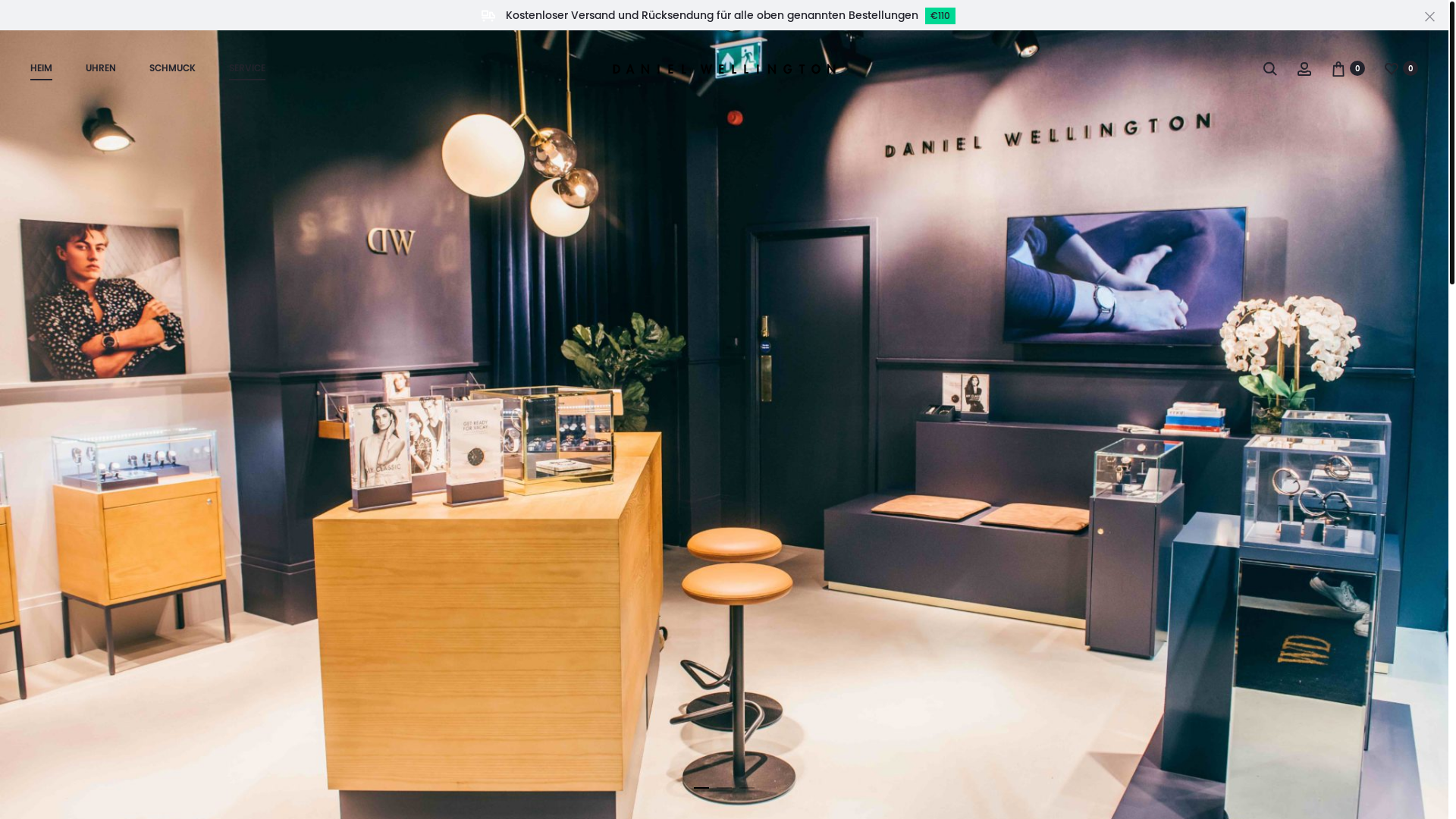 website screenshot of https://www.danielwellington.co.at/