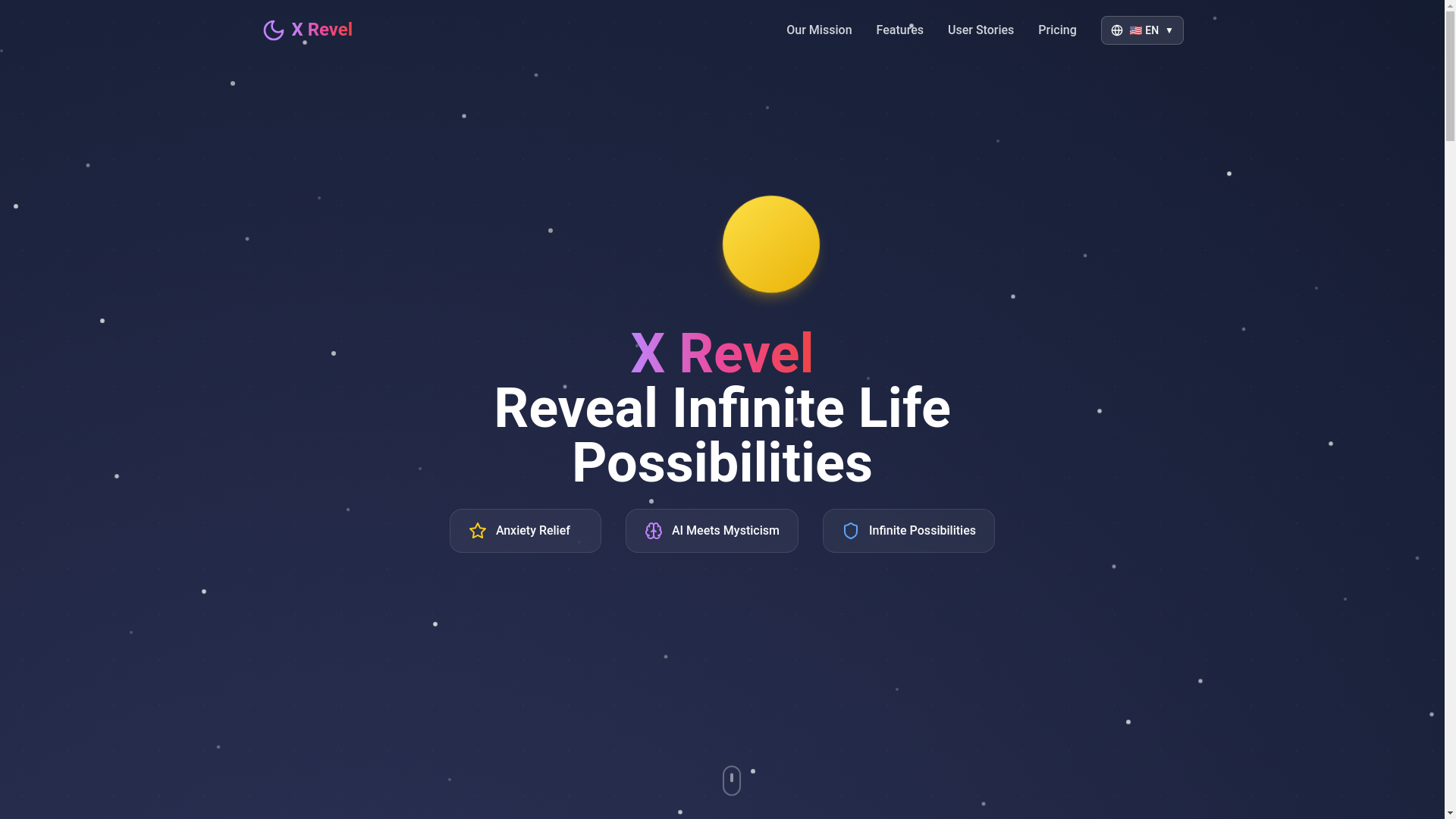 website screenshot of https://xrevel-home.pages.dev/