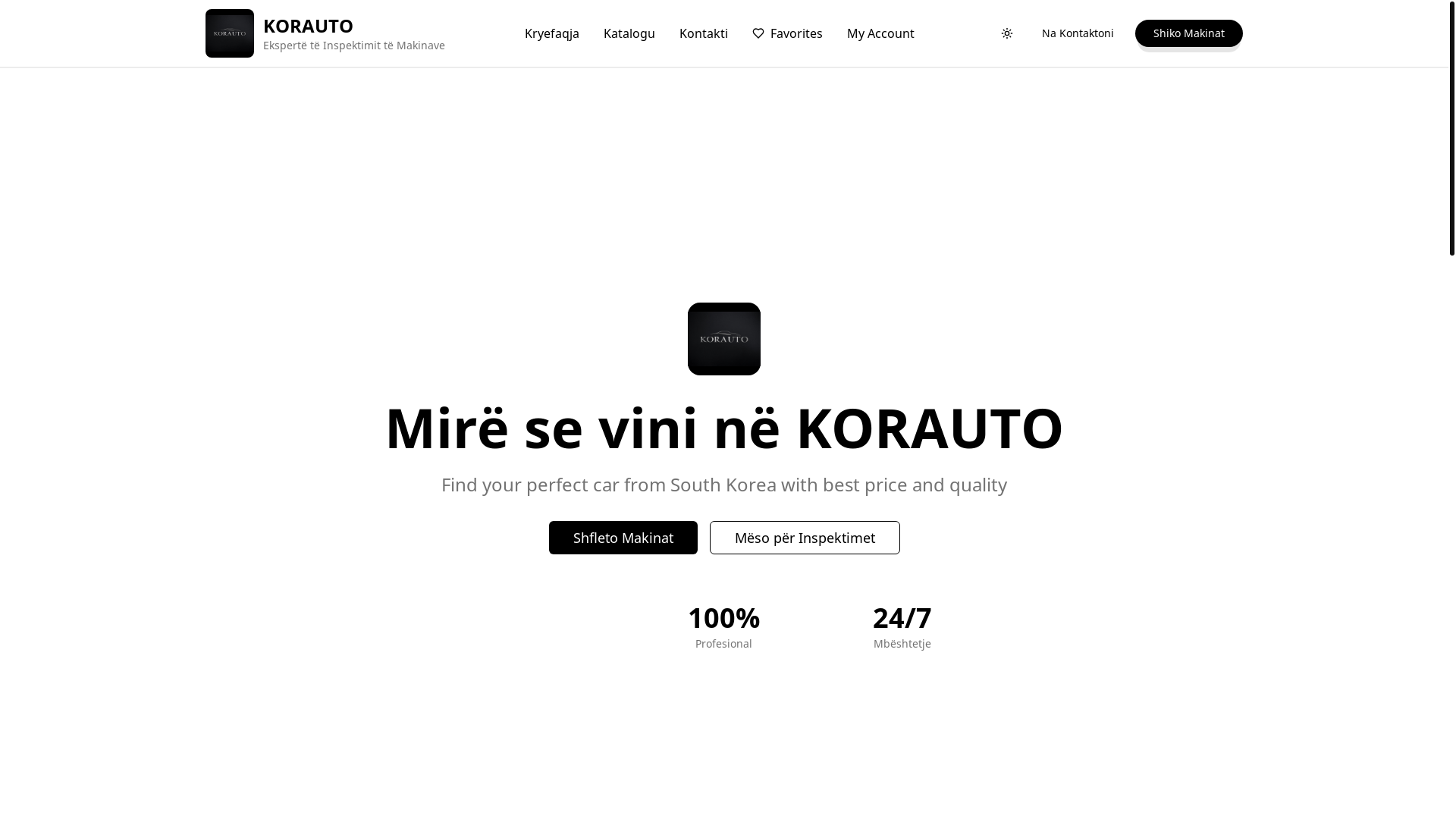 website screenshot of https://korautoks.com/