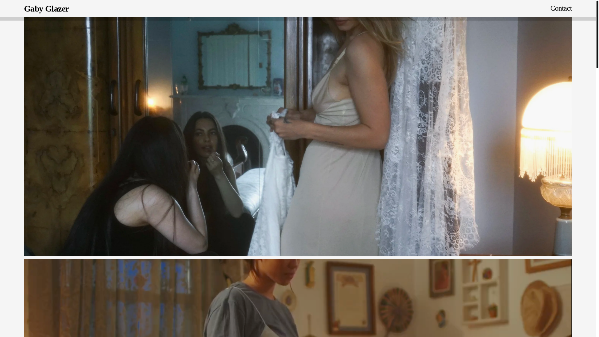 website screenshot of https://gabyglazer.com/