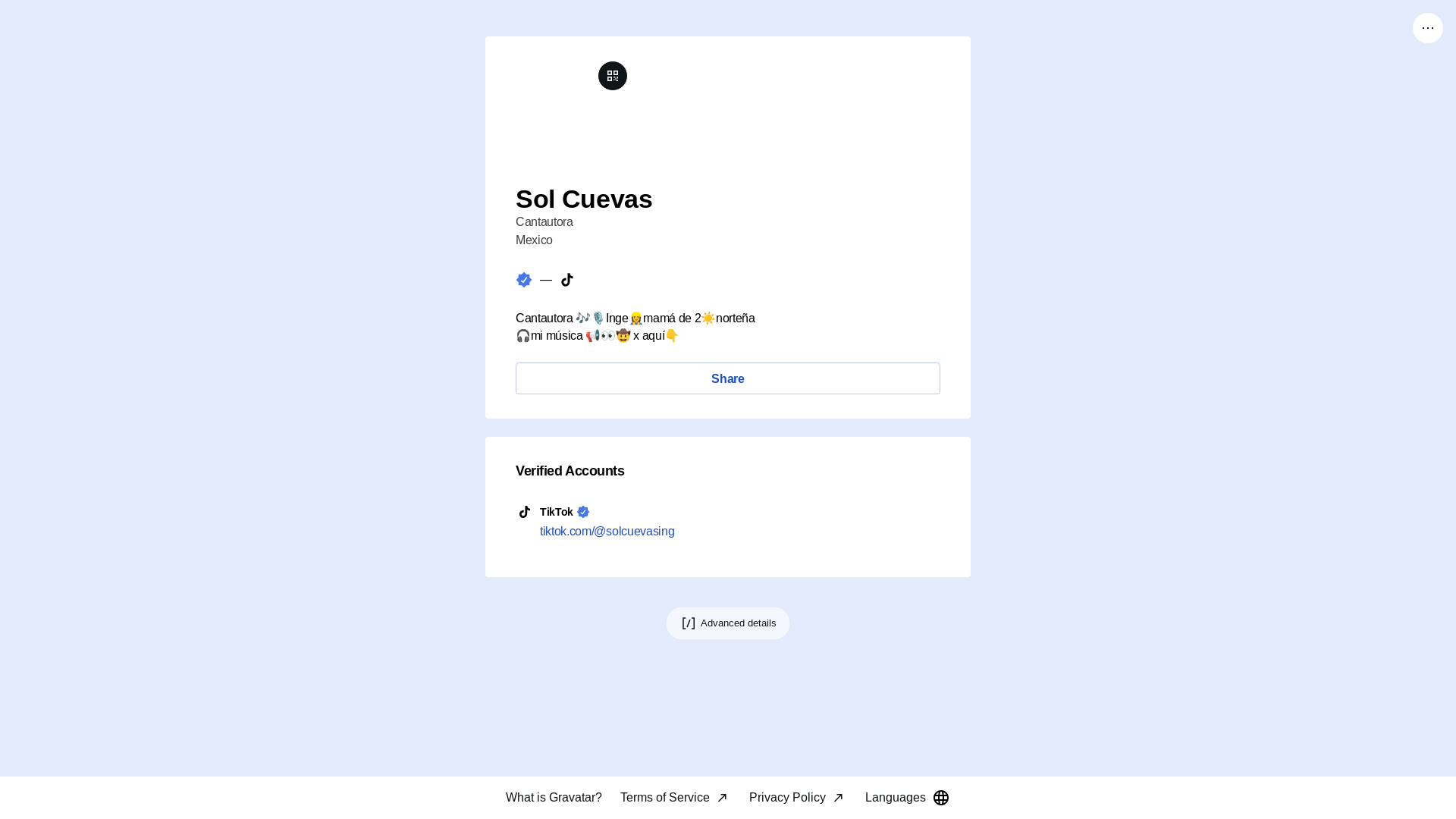 website screenshot of https://solcuevas.link/