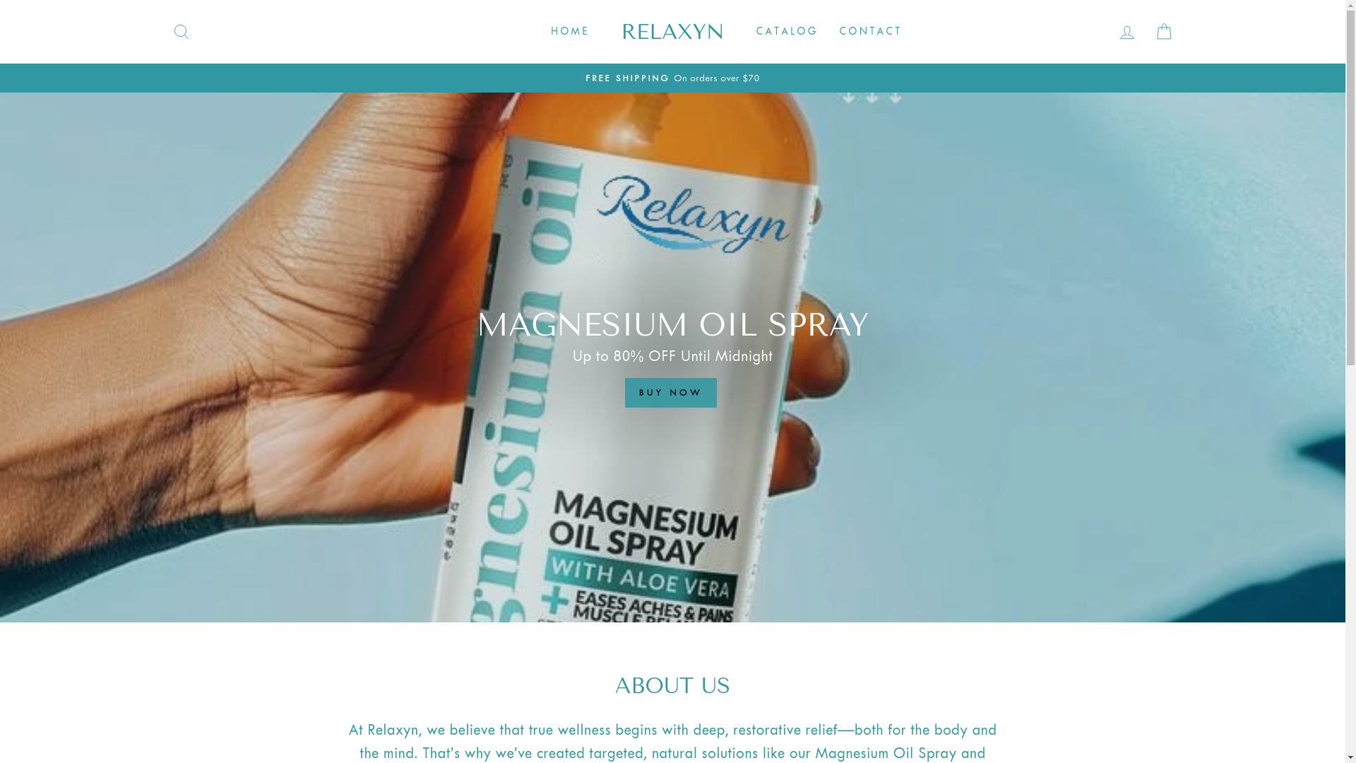 website screenshot of https://buyrelaxyn.com/