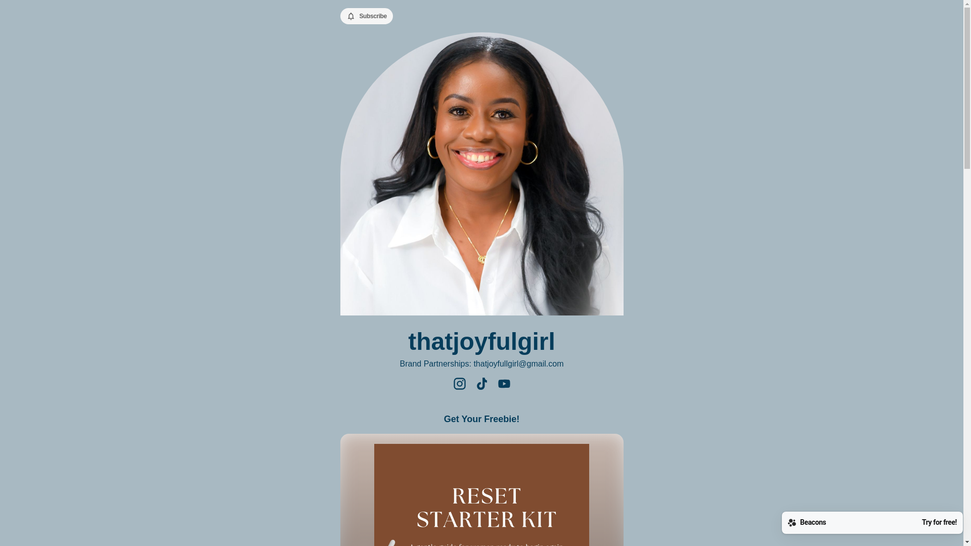 website screenshot of https://thatjoyfulgirl.com/