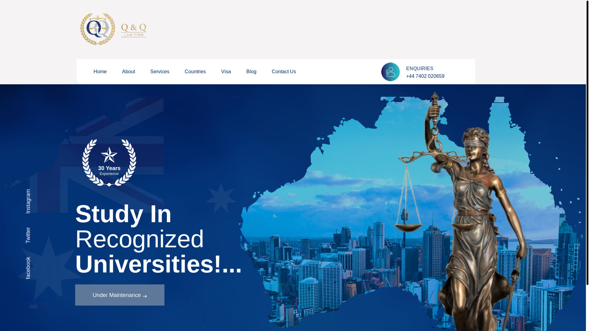 website screenshot of https://qqlawfirm.site/