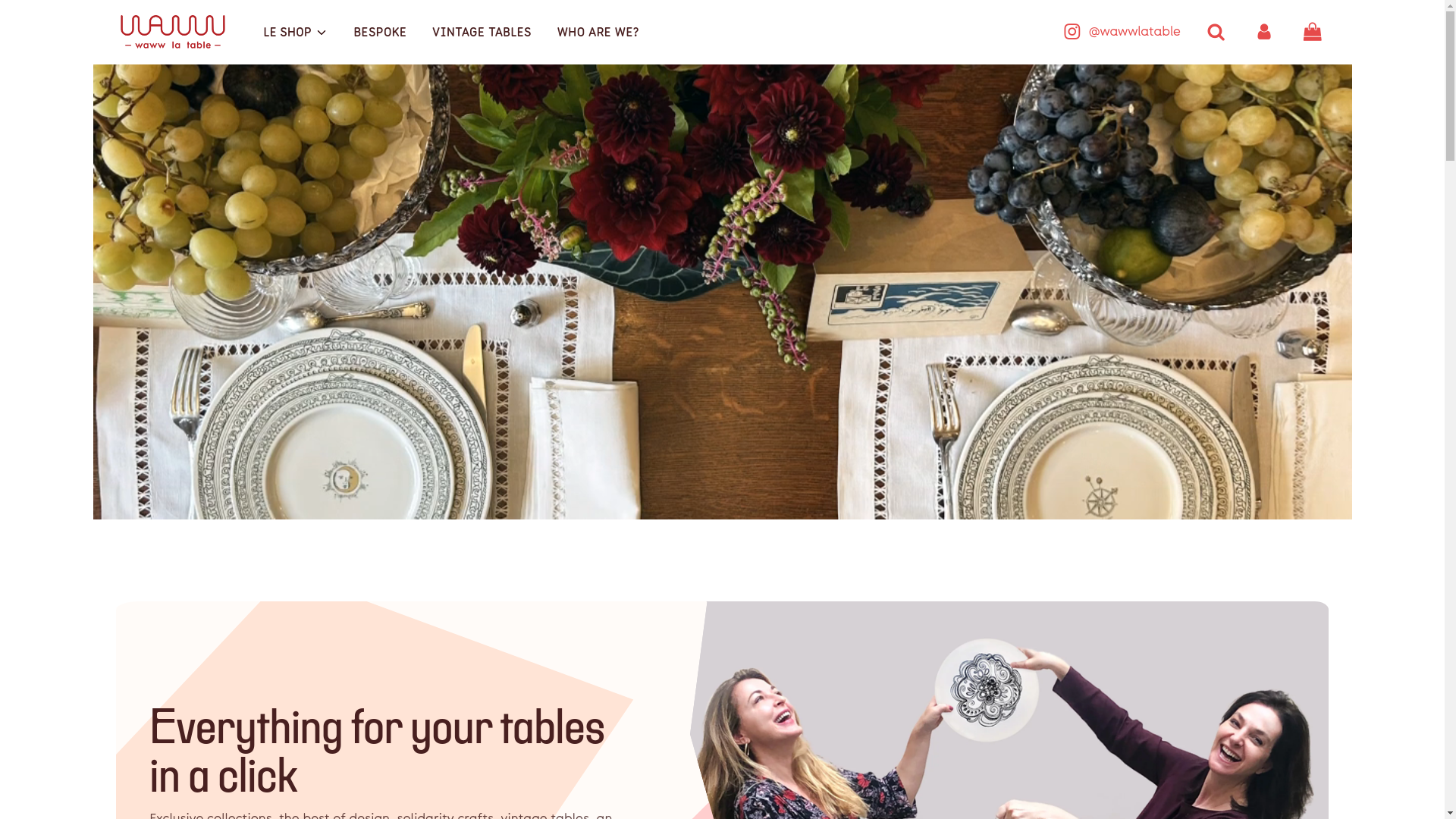 website screenshot of https://wawwtable.com/