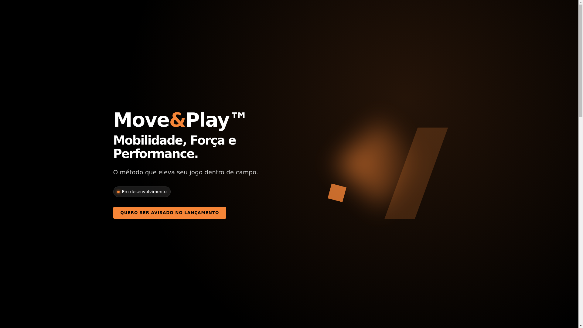 website screenshot of https://moveandplay.com.br/