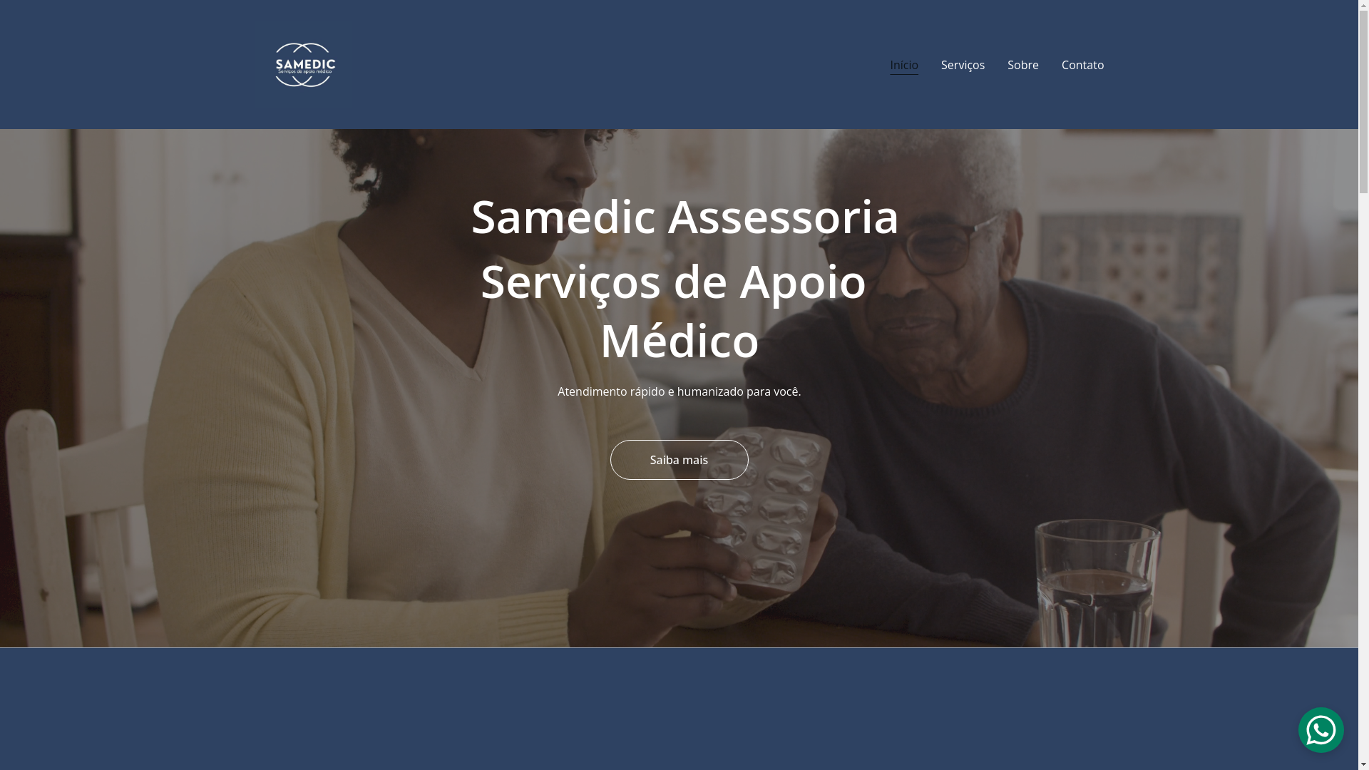 website screenshot of https://samedicassessoria.com.br/