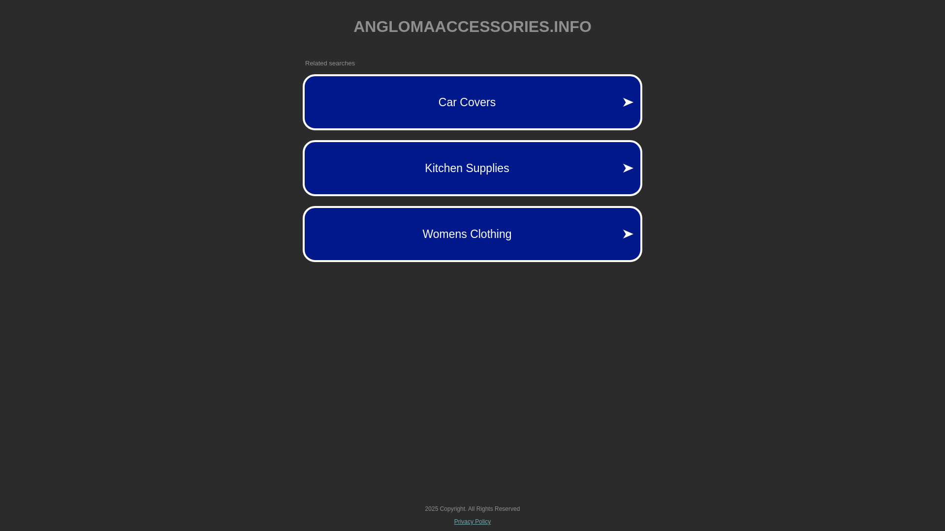 website screenshot of https://anglomaaccessories.info/