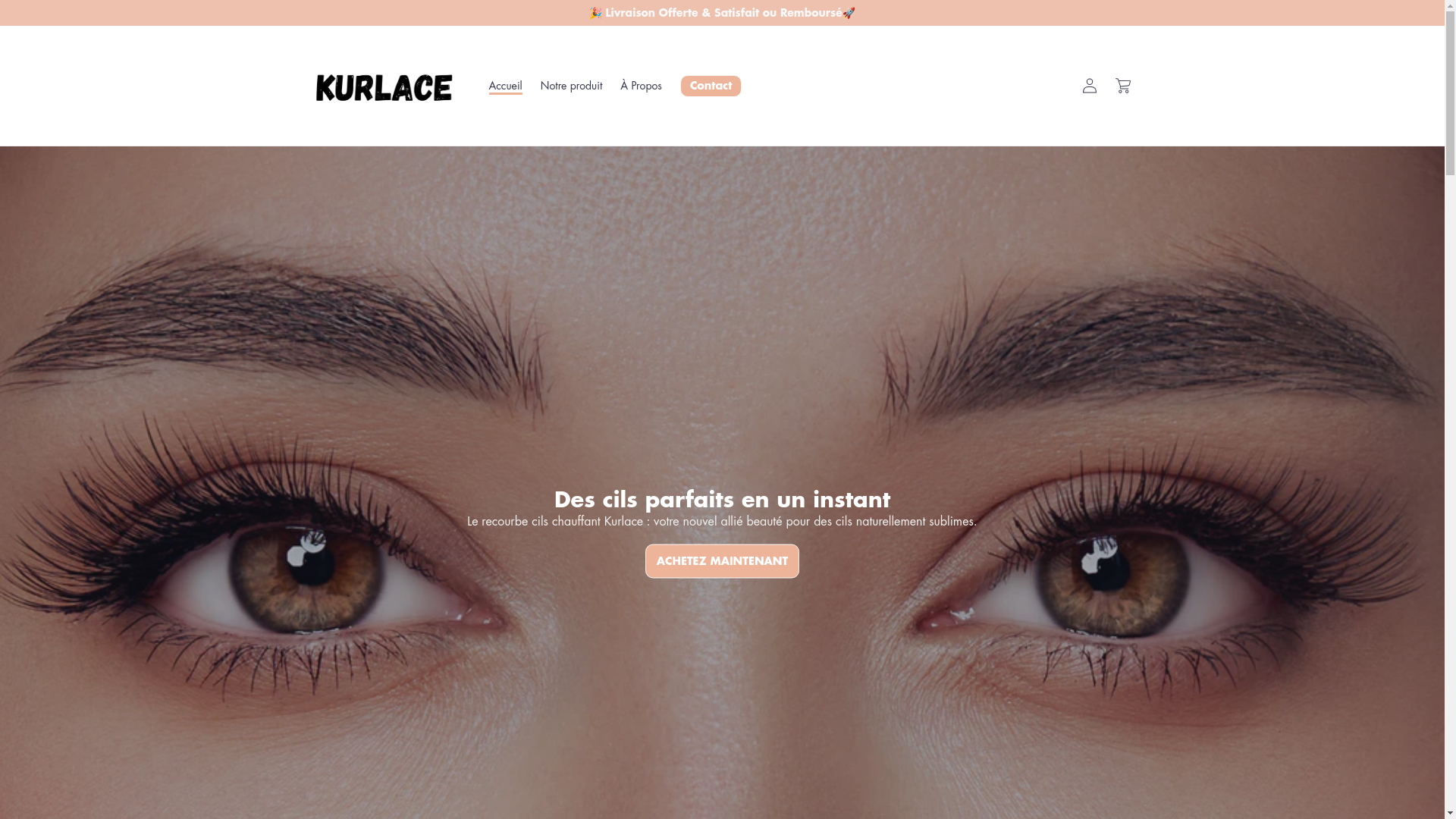 website screenshot of https://kurlace.com/