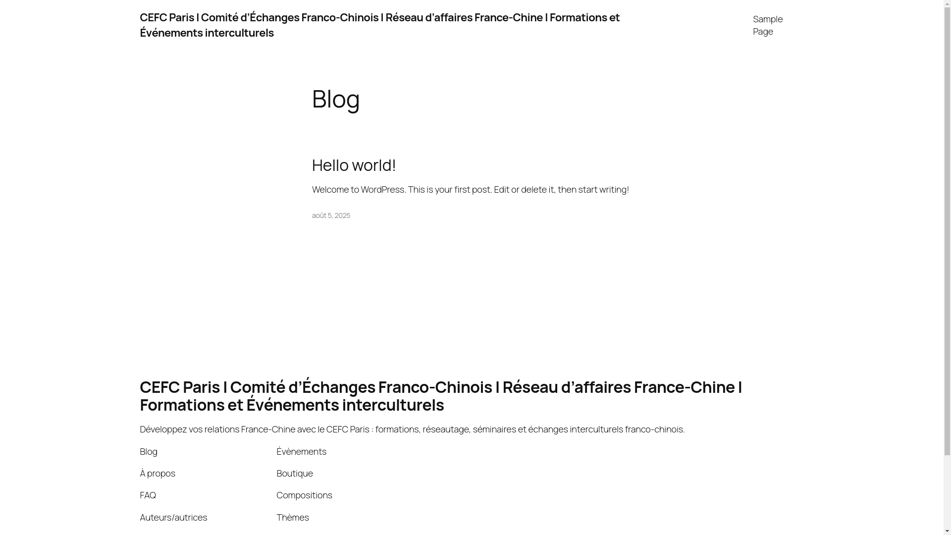 website screenshot of https://cefc-paris.com/