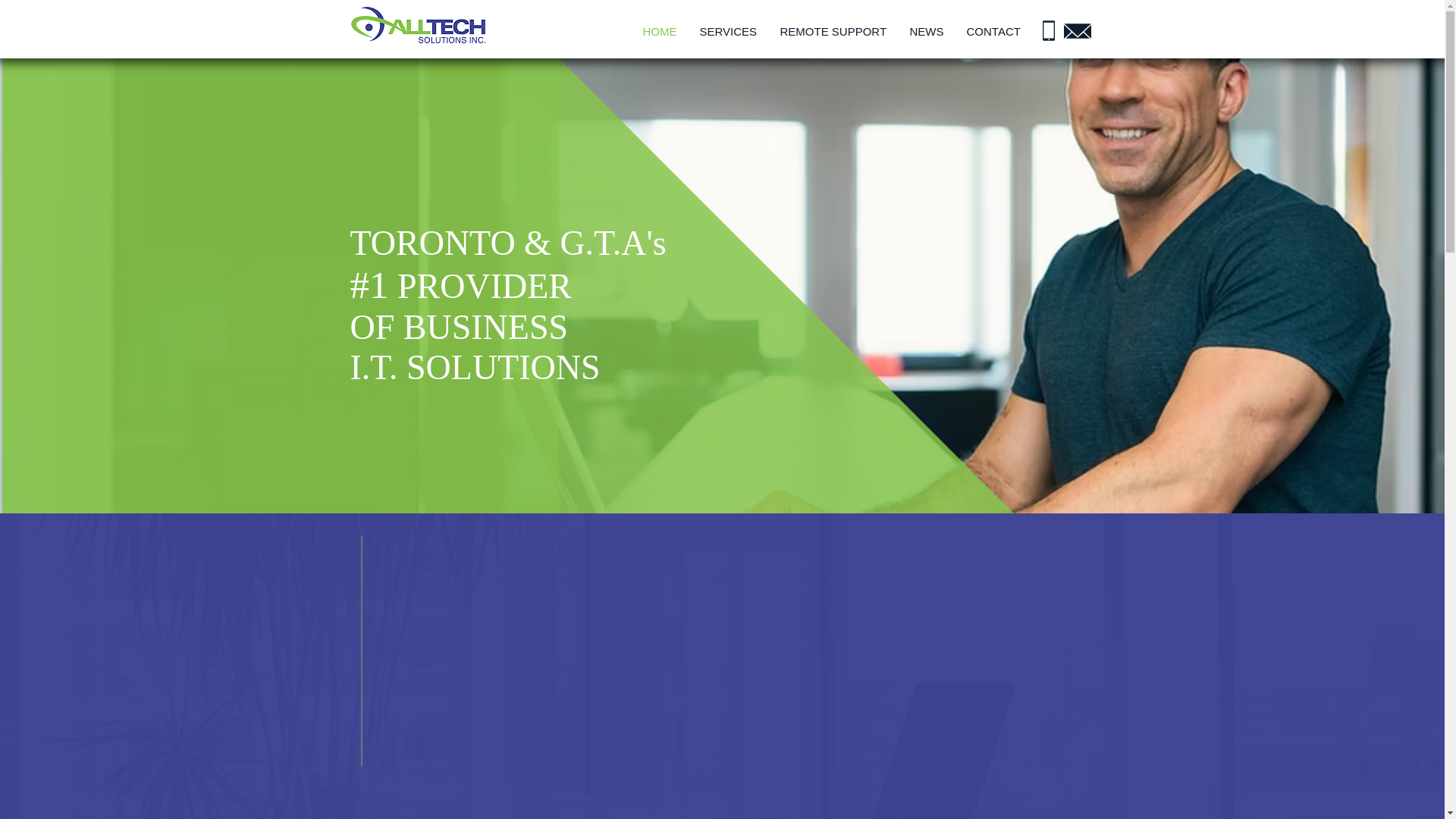 website screenshot of https://alltechit.ca/