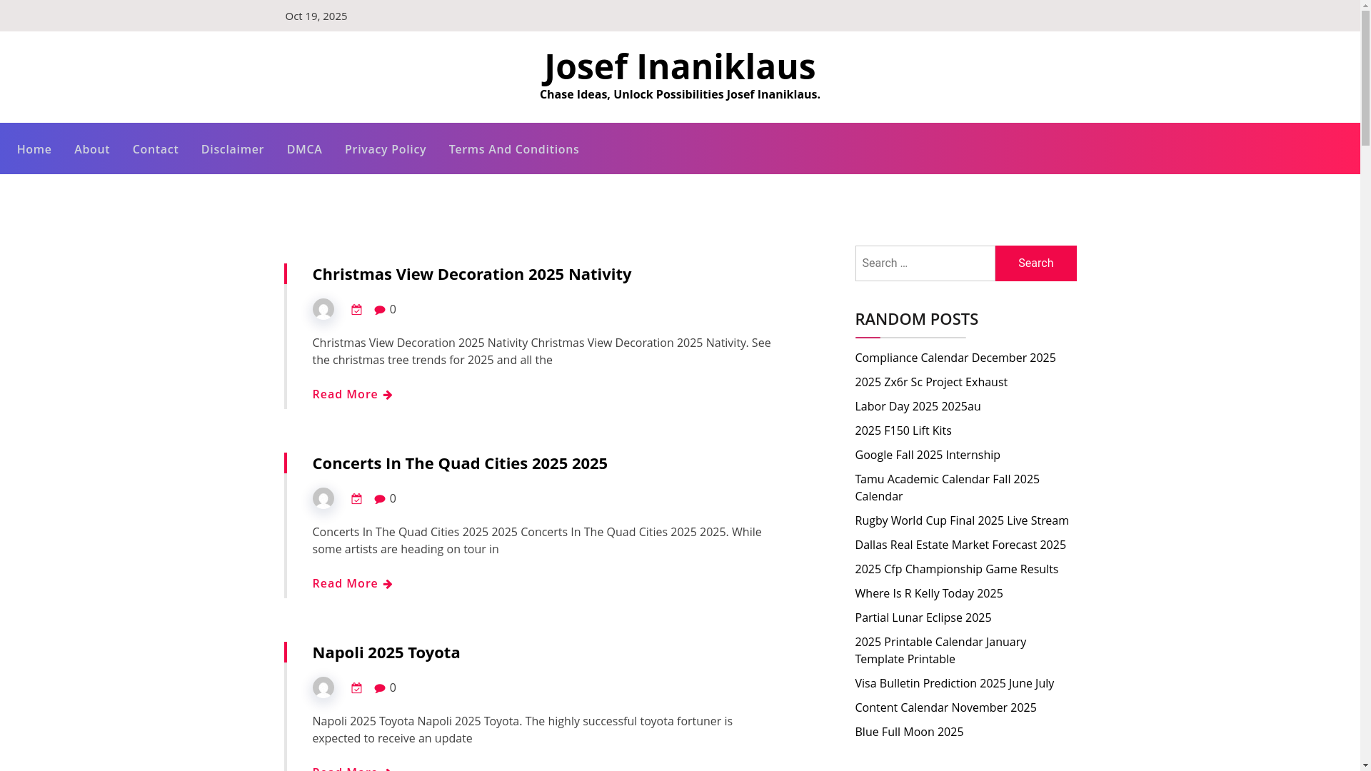 website screenshot of https://josefinaniklaus.pages.dev/