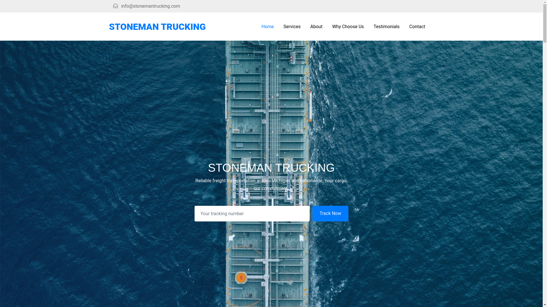 website screenshot of https://stonemantrucking.pages.dev/
