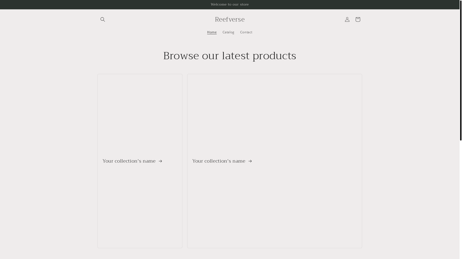 website screenshot of https://reefverse.net/