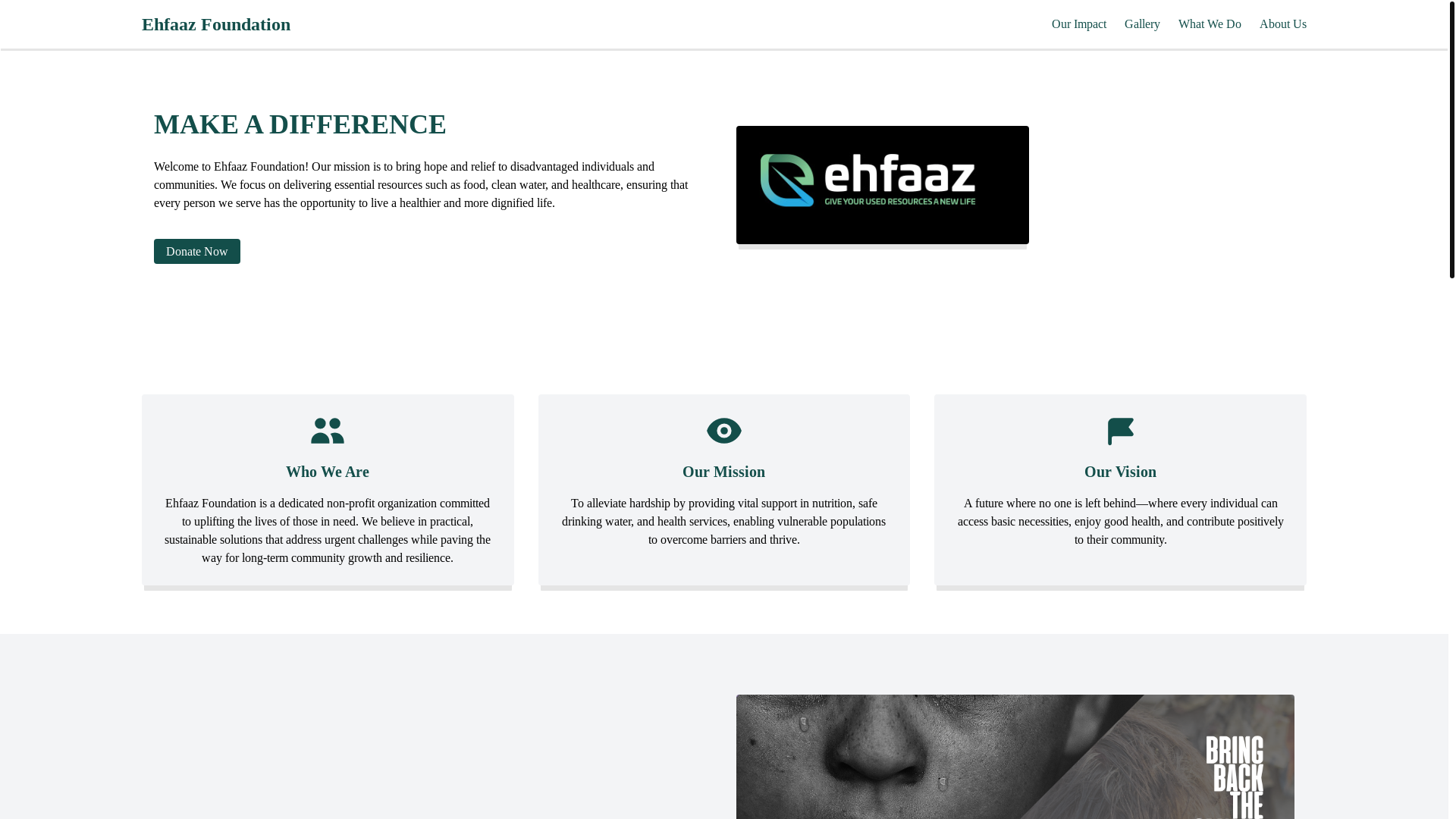 website screenshot of https://ehfaaz.pages.dev/