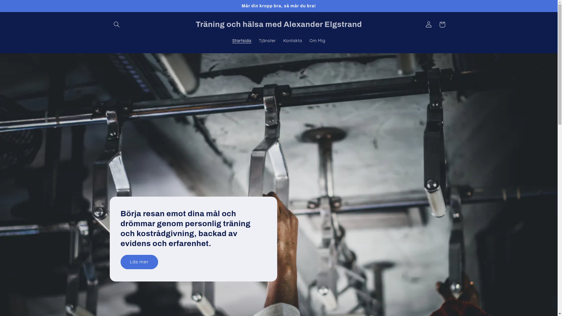 website screenshot of https://alexanderelgstrand.com/