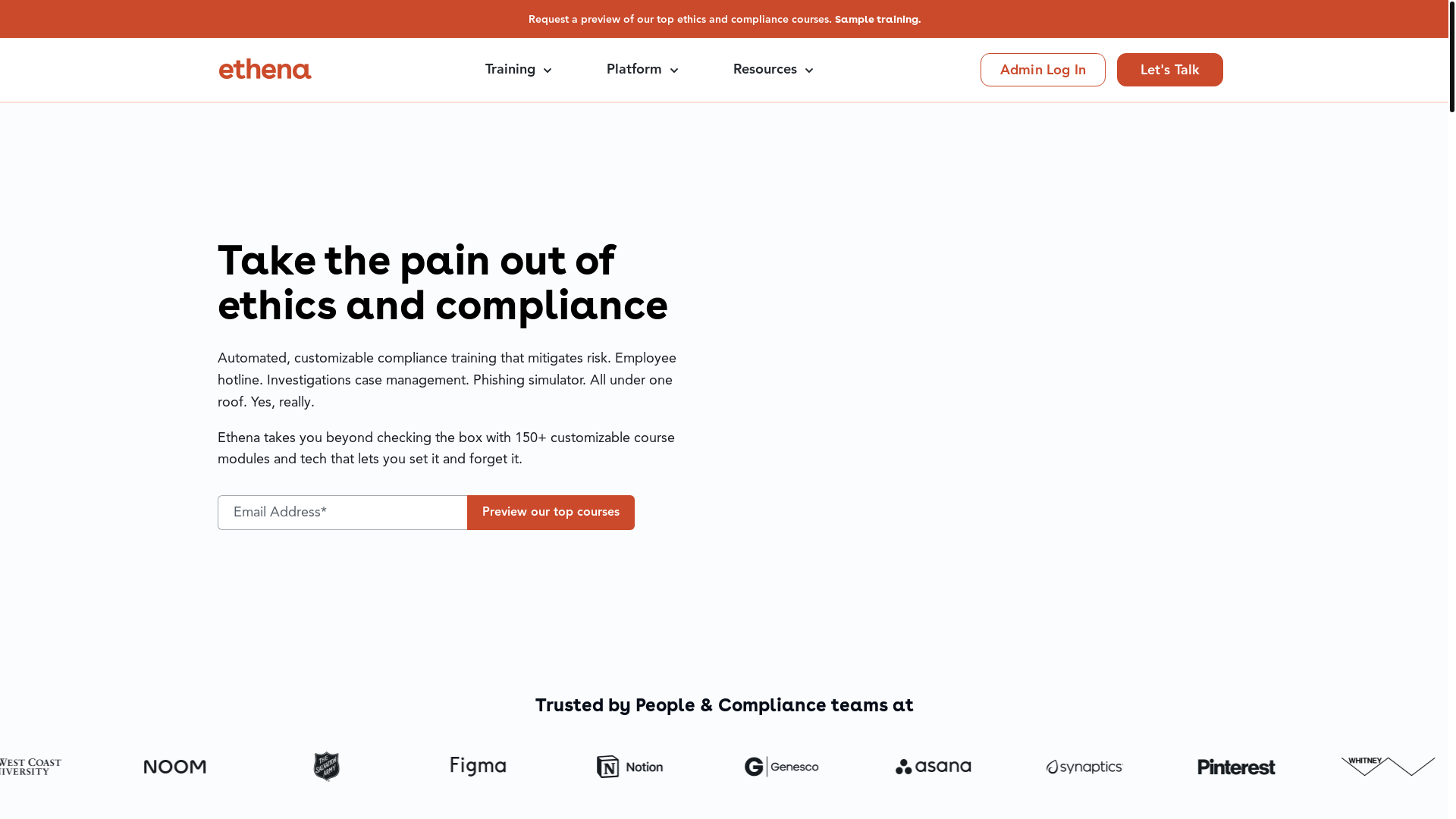 website screenshot of https://goethena.com/