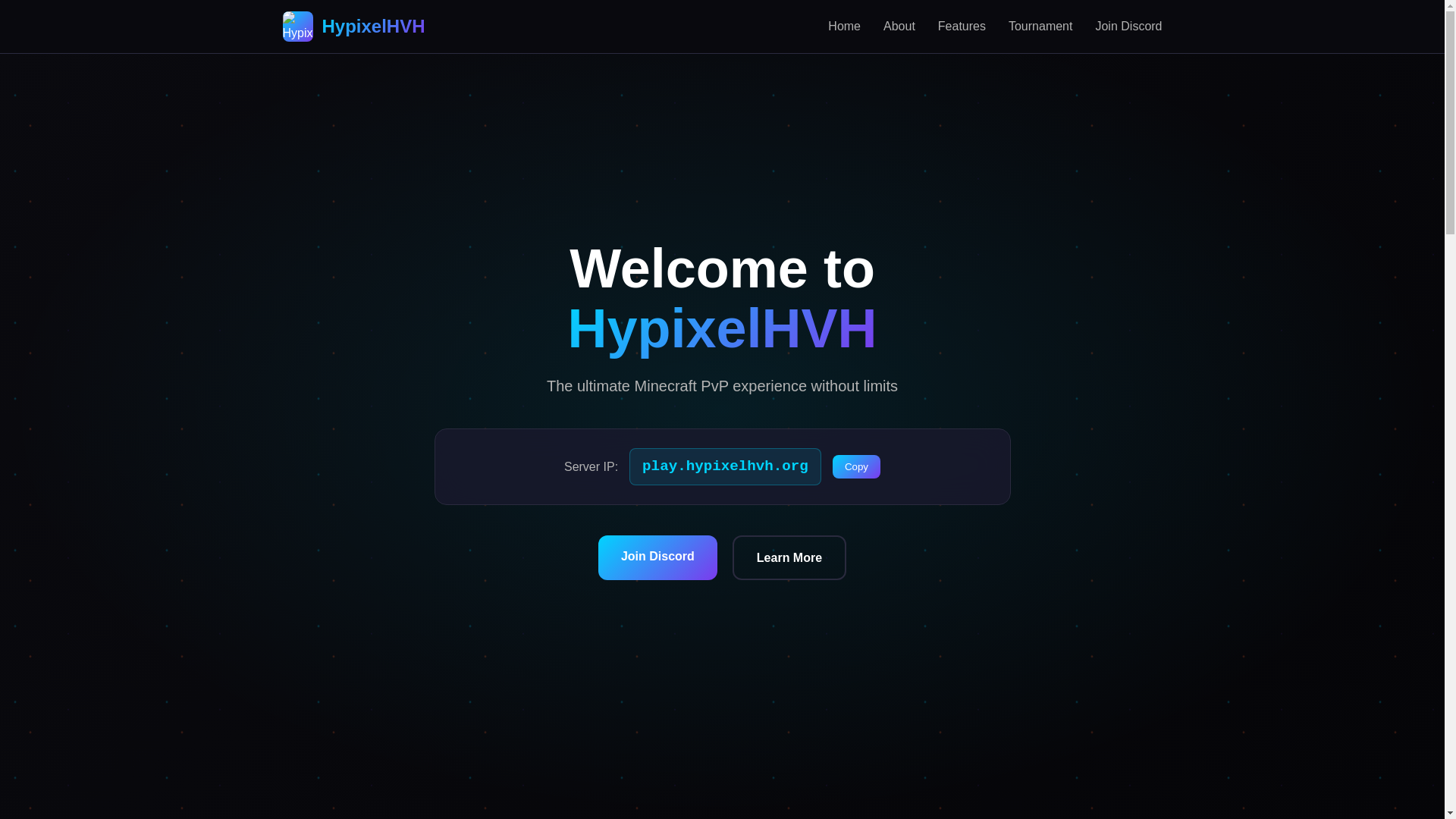 website screenshot of https://hypixelhvh.pages.dev/