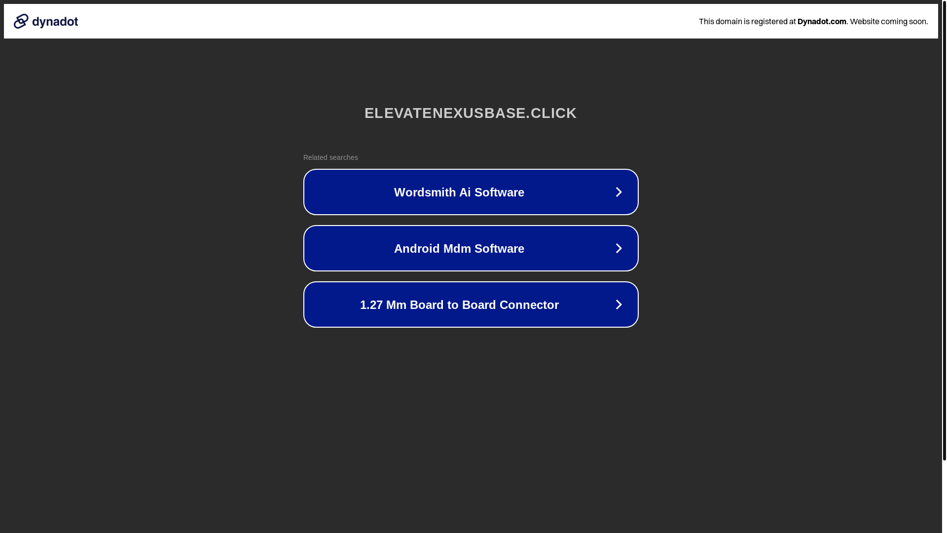 website screenshot of https://elevatenexusbase.click/