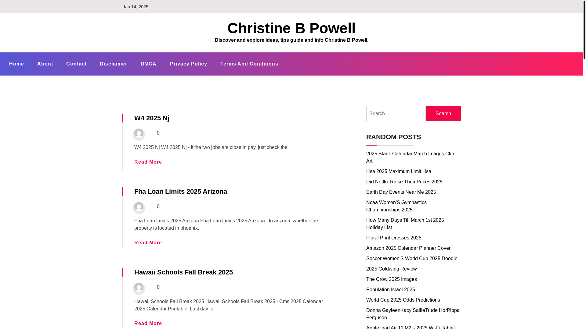 website screenshot of https://christinebpowellm.pages.dev/