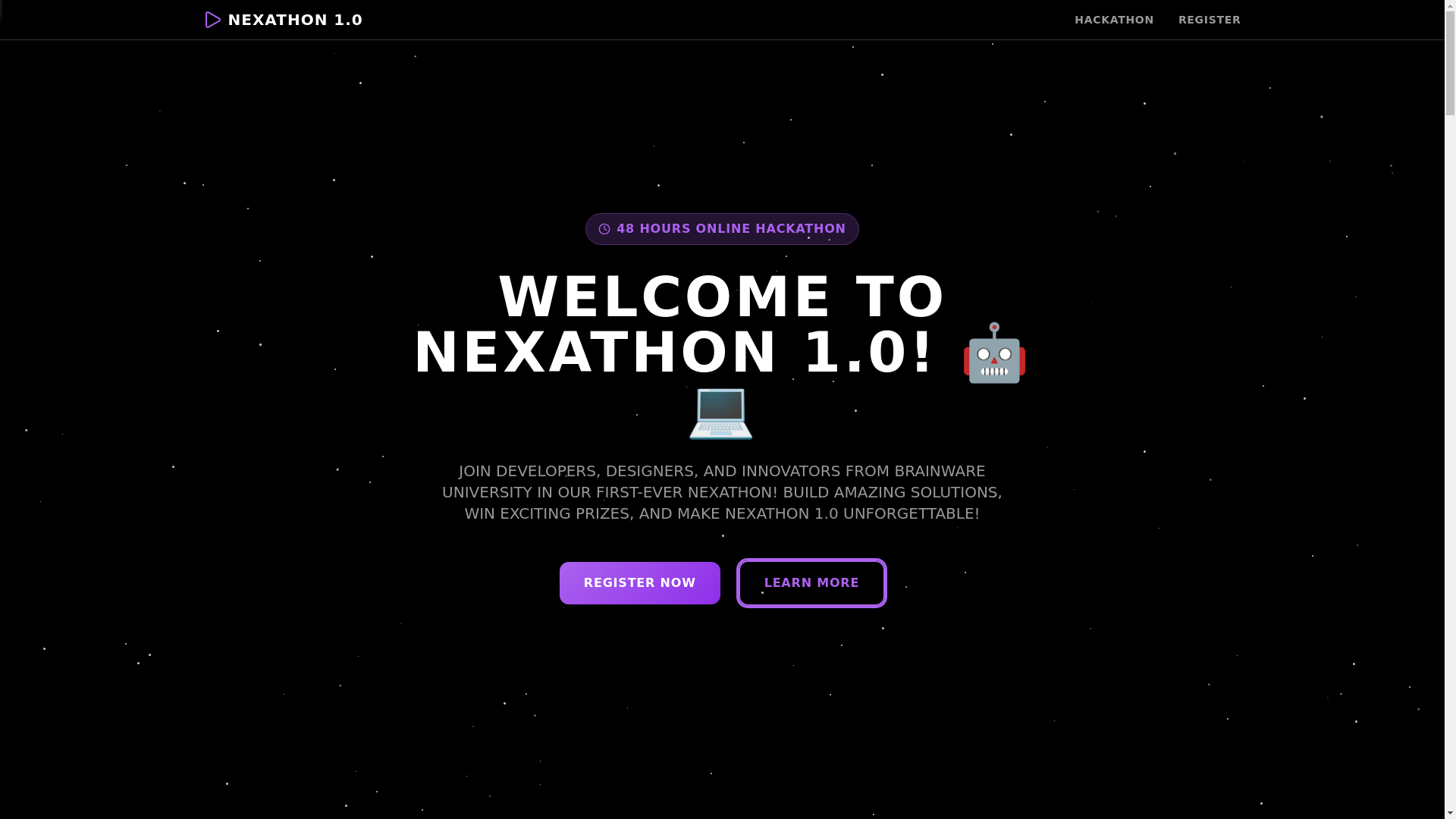 website screenshot of https://nexathon.pages.dev/