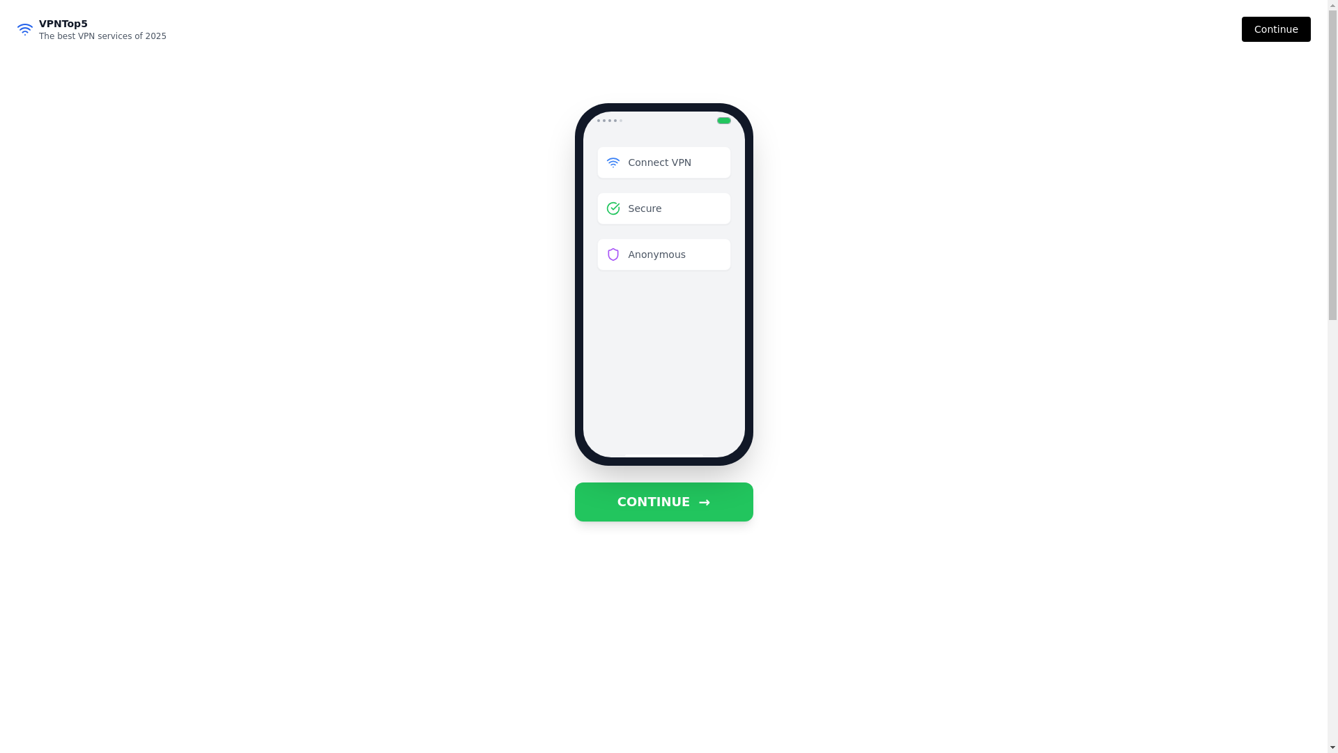 website screenshot of https://vpn-top5.pages.dev/