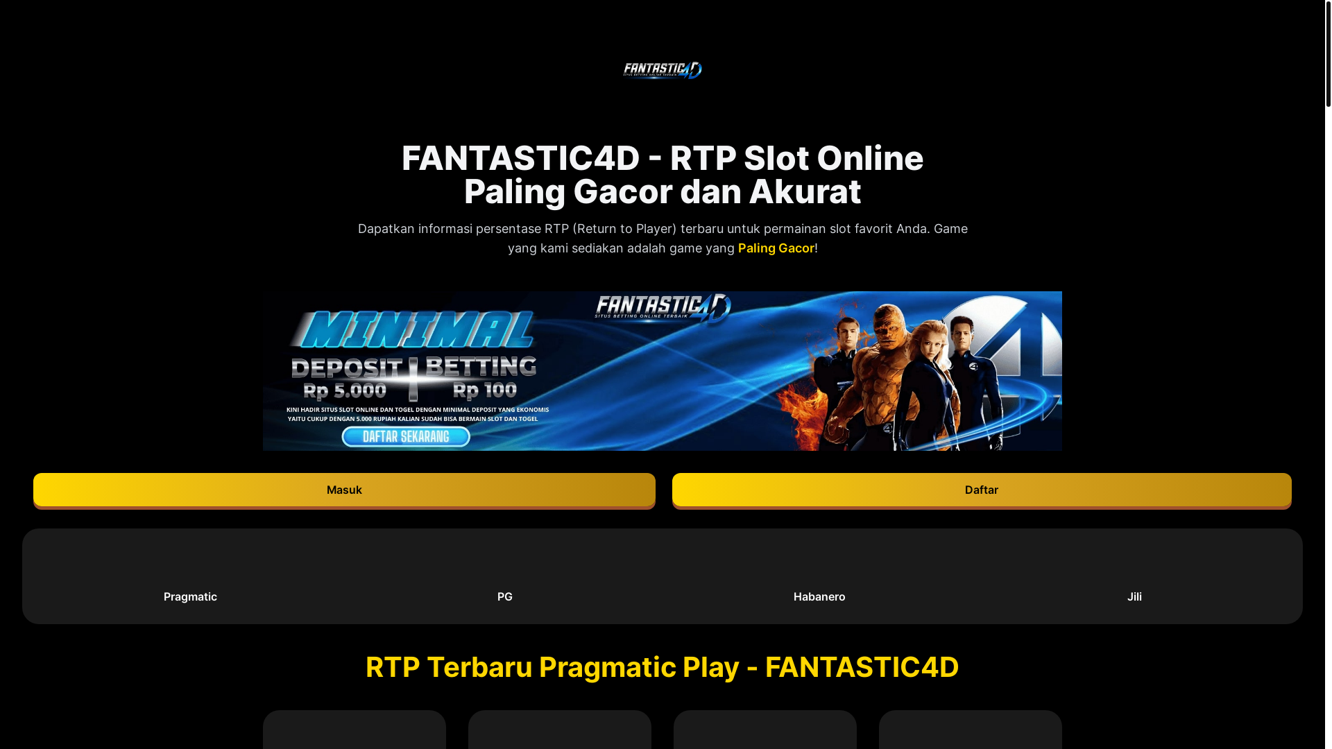 website screenshot of https://rtpfantastic4d-012.pages.dev/
