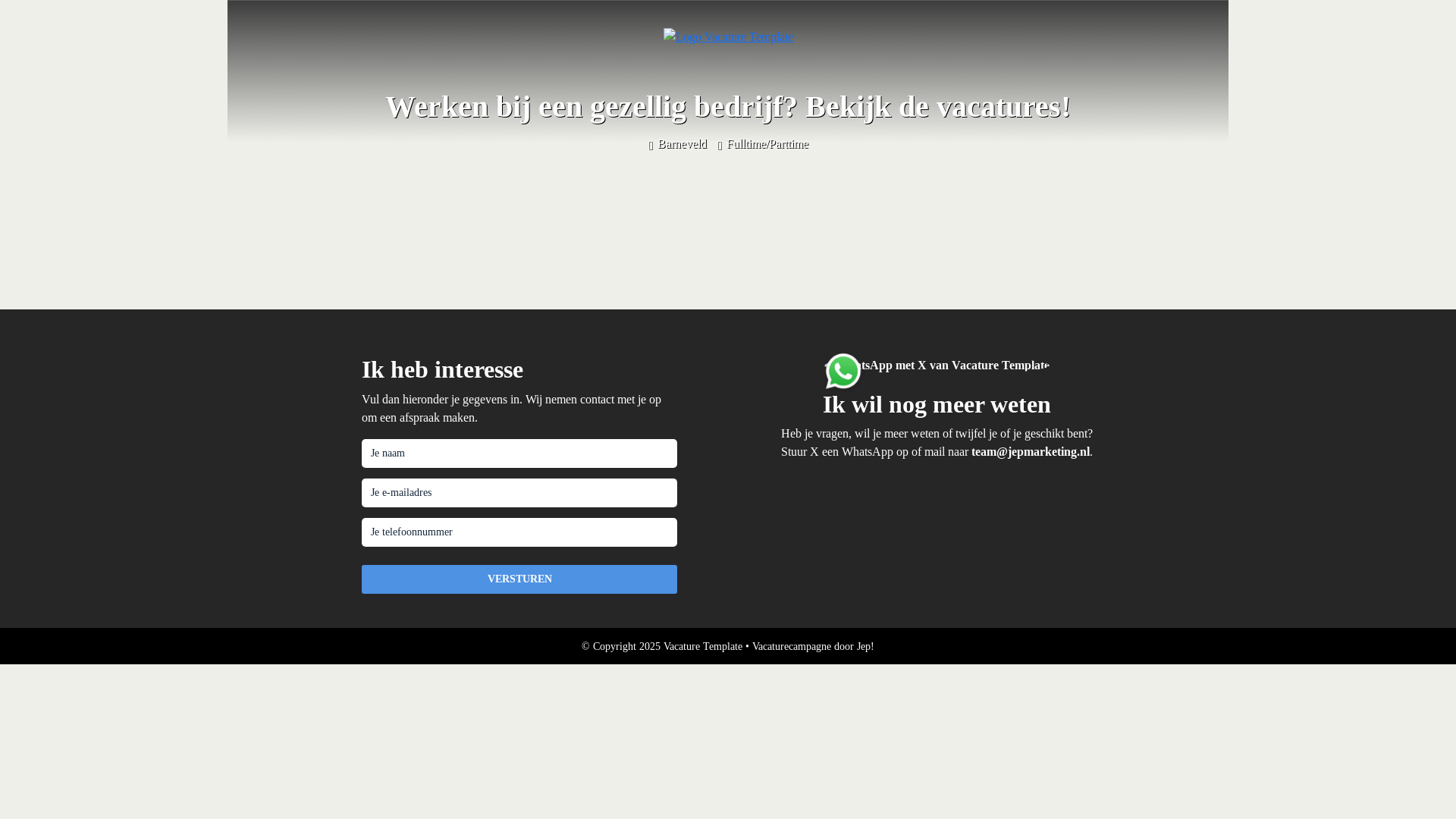 website screenshot of https://werkenbijalersbv.nl/