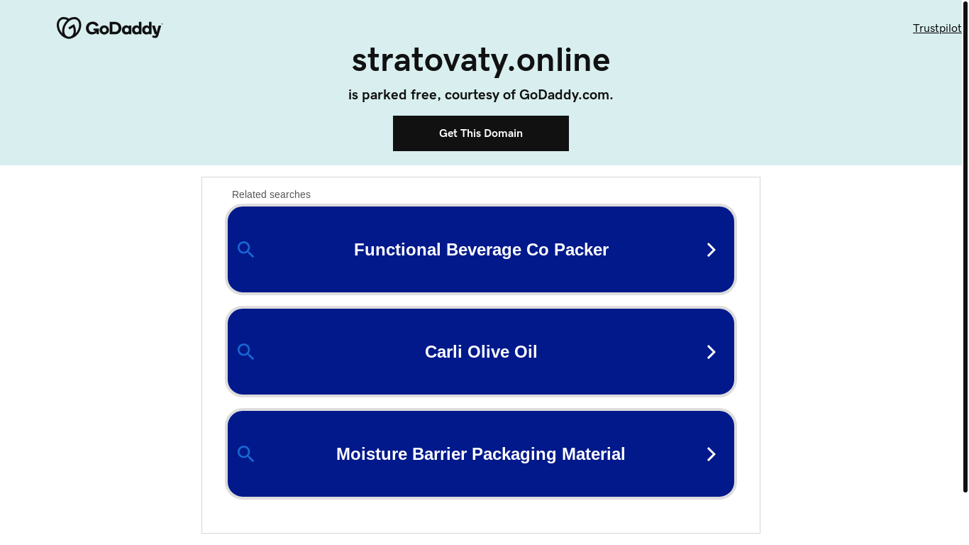 website screenshot of https://stratovaty.online/