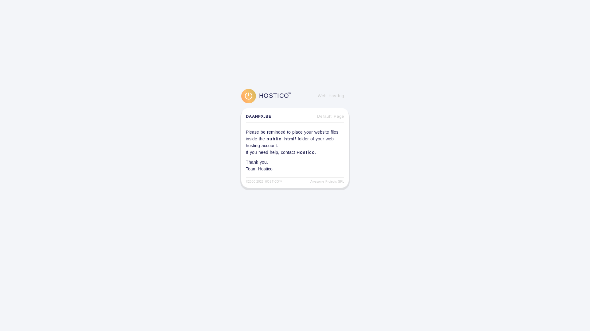 website screenshot of https://daanfx.be/