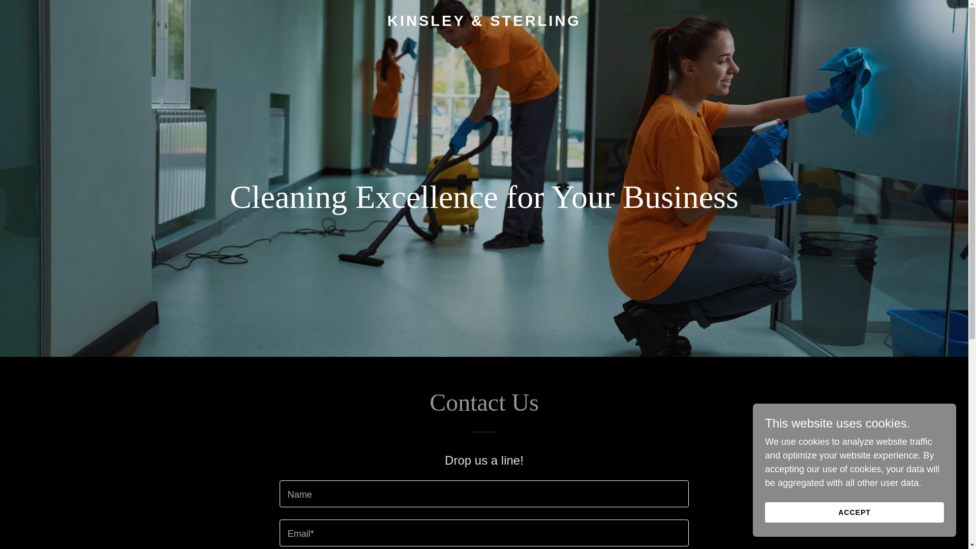 website screenshot of https://kinsleyandsterling.com/