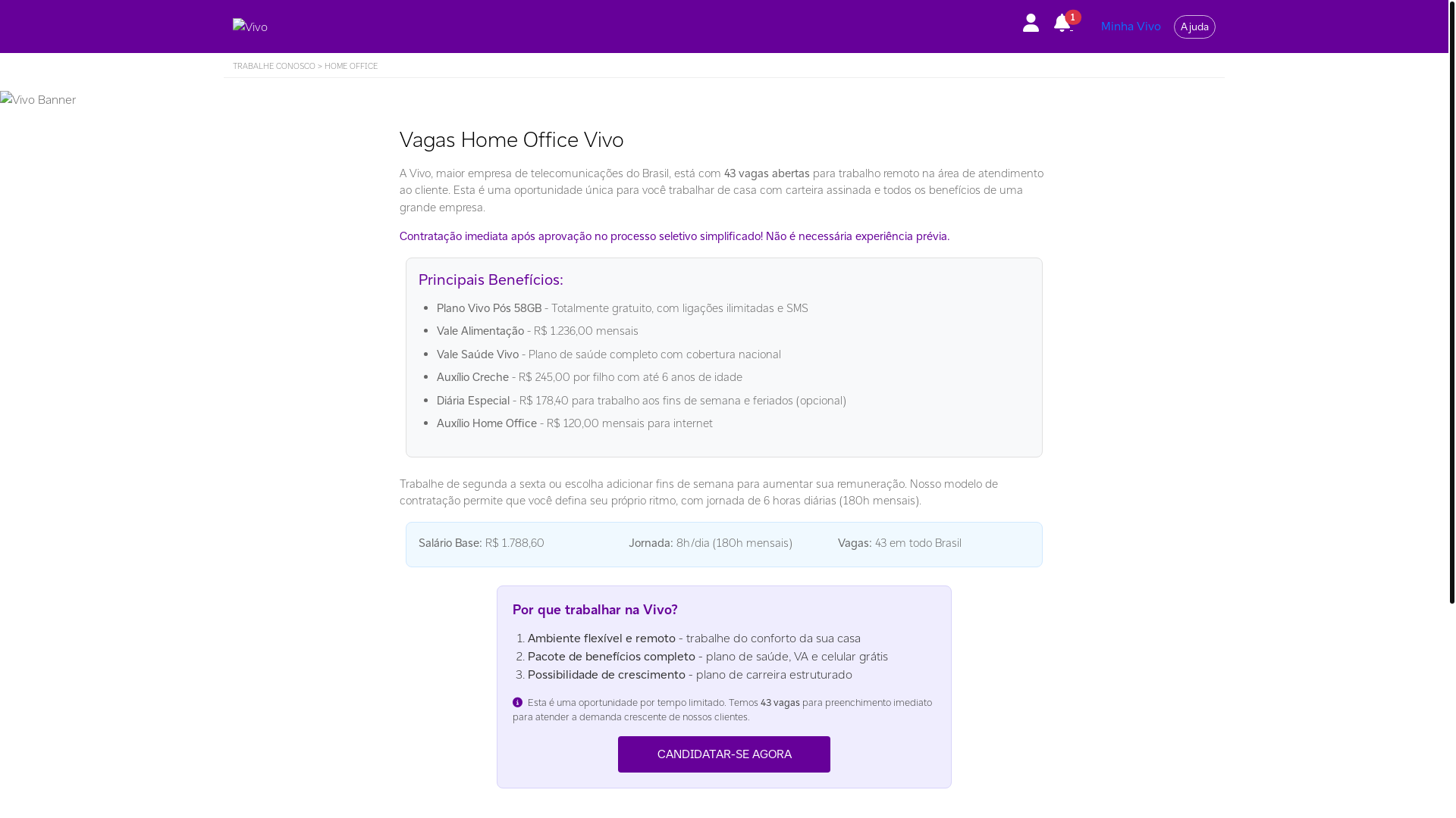 website screenshot of https://trabalhecomagente.site/