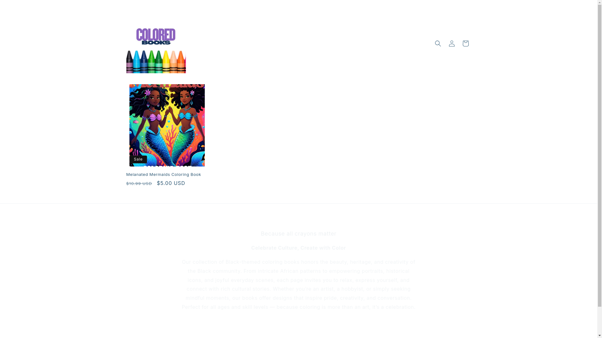 website screenshot of https://coloredbooks.shop/