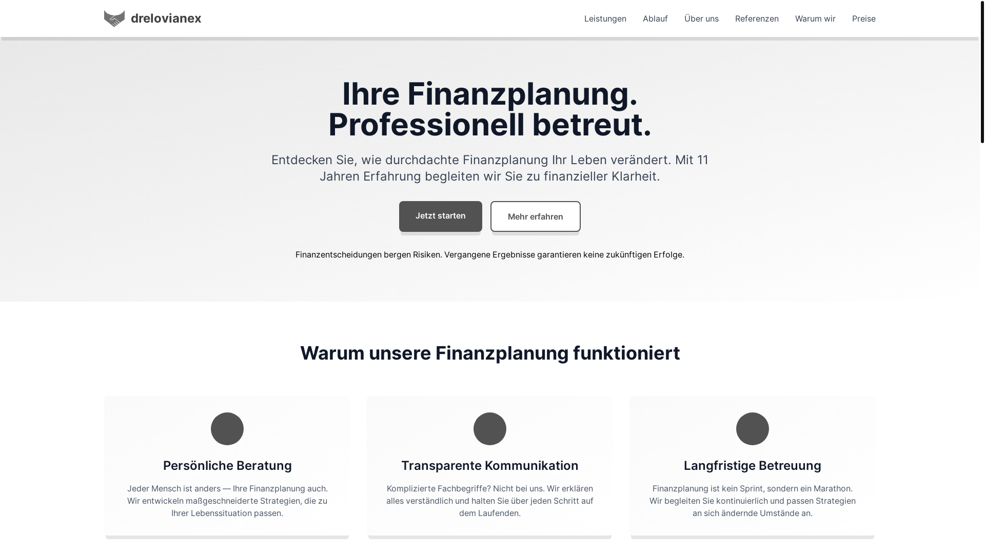 website screenshot of https://drelovianex.com/