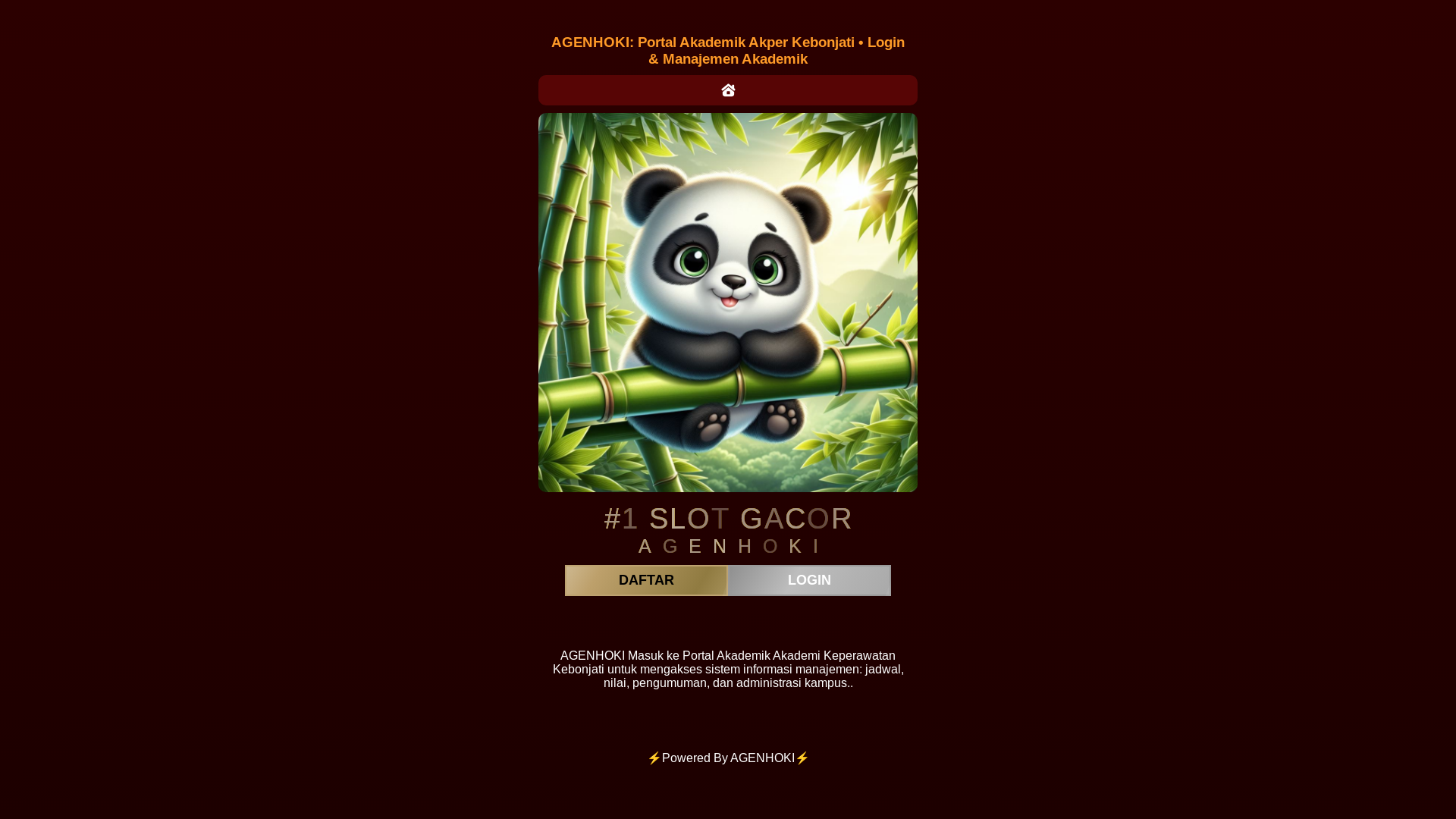 website screenshot of https://agenhoki-zerosibambu.pages.dev/