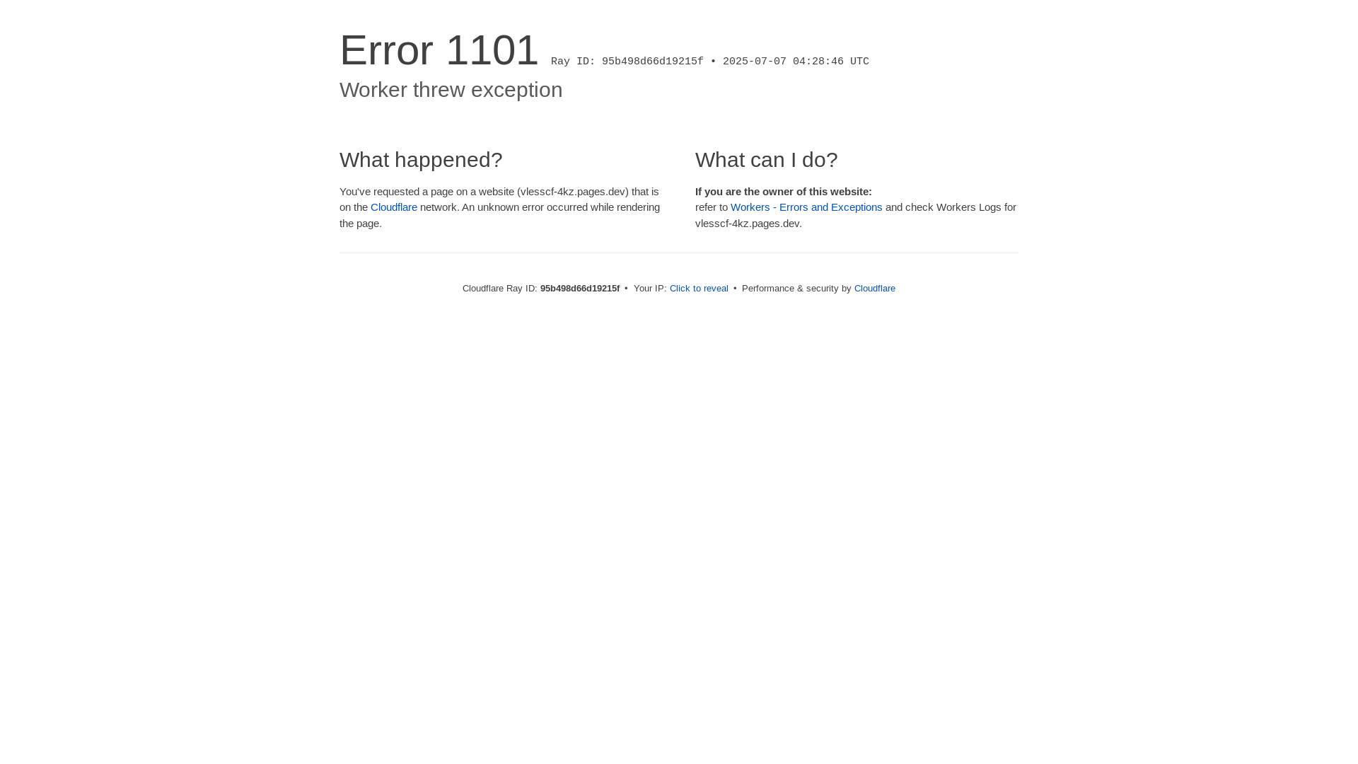 website screenshot of https://vlesscf-4kz.pages.dev/