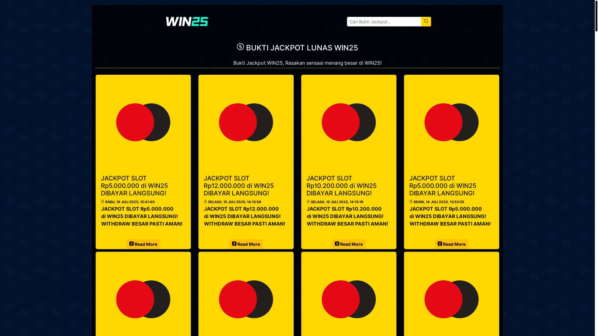 website screenshot of https://jackpot-win25.store/
