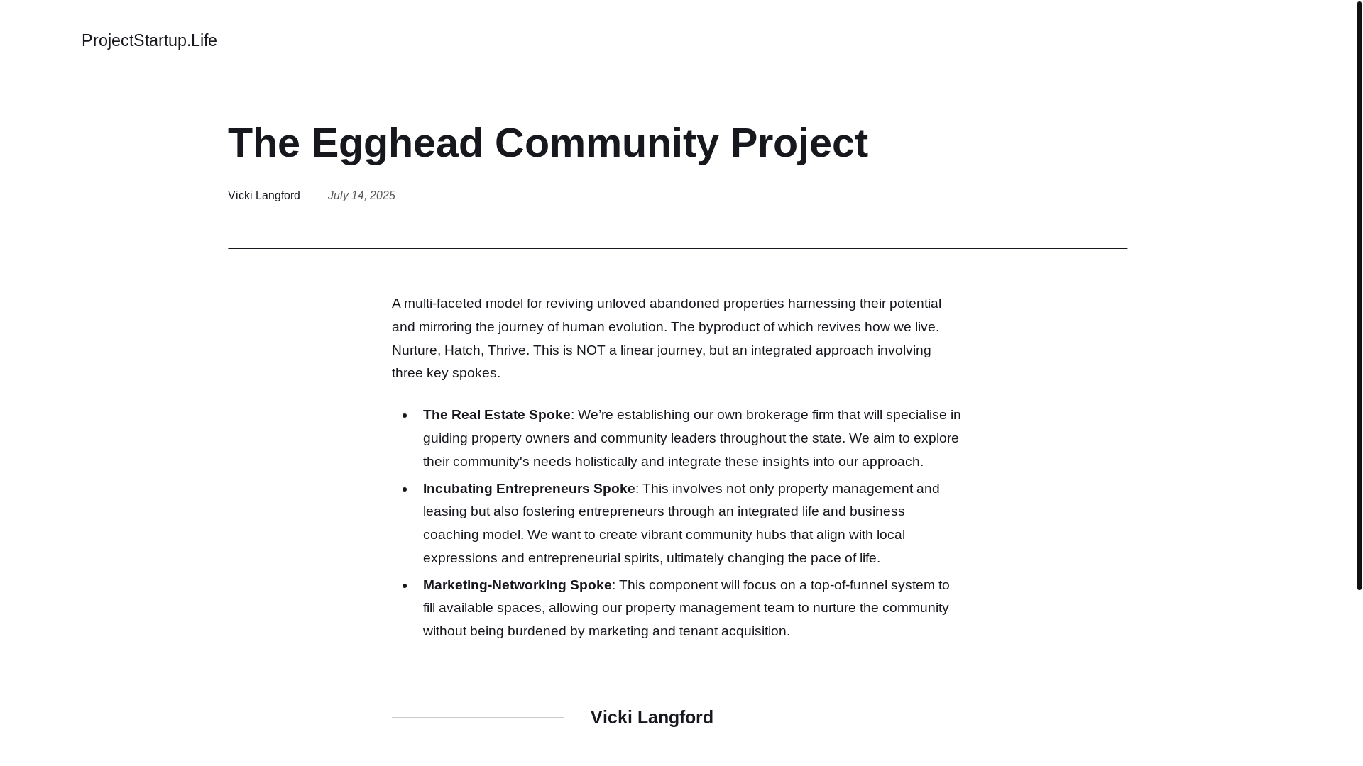 website screenshot of https://projectstartup.pages.dev/