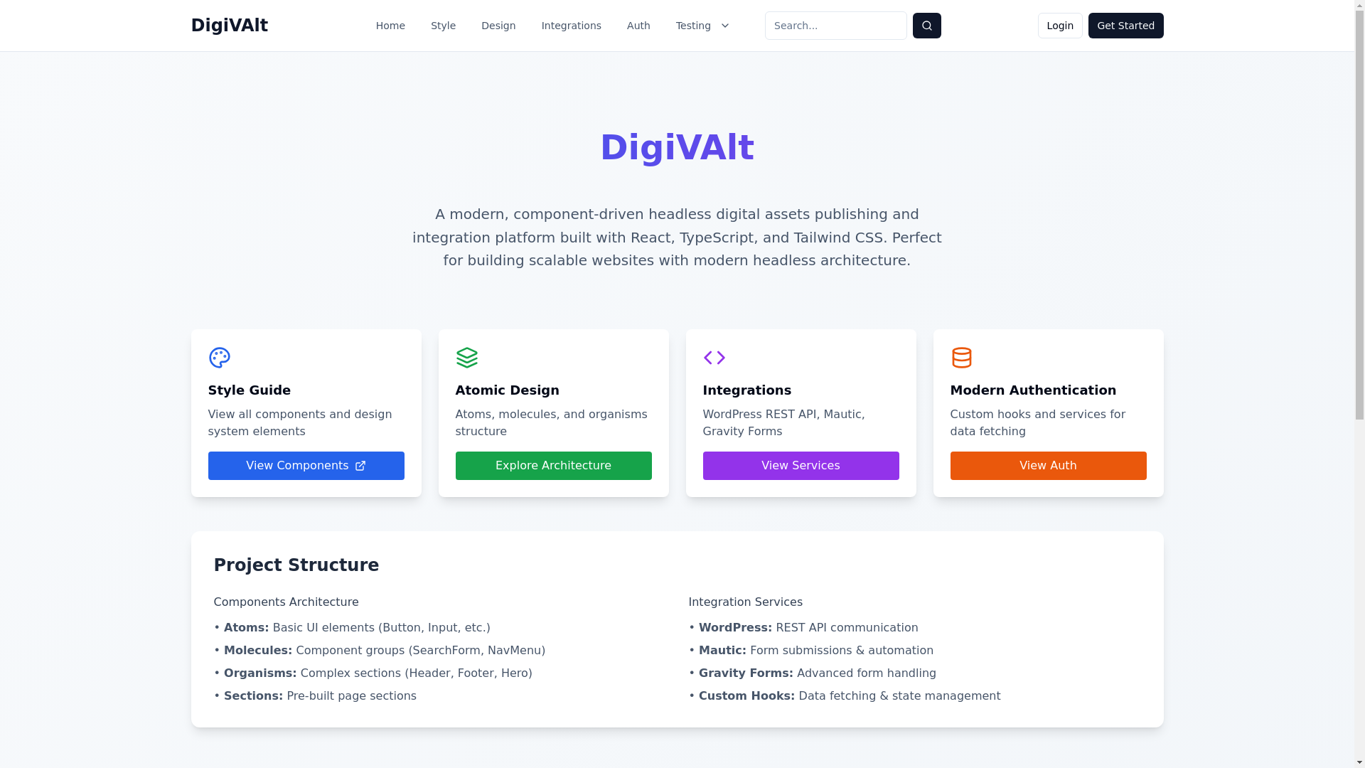 website screenshot of https://digivalt-core-v1.pages.dev/