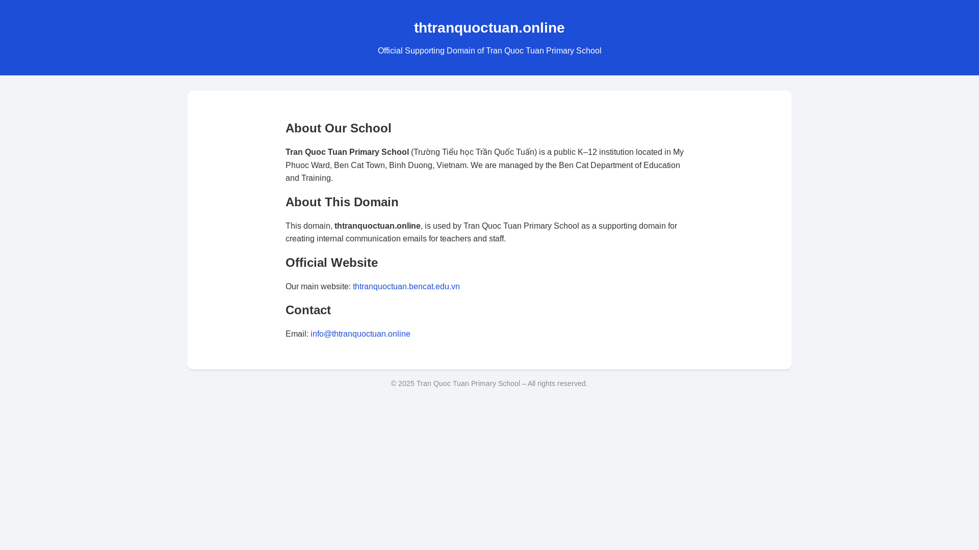 website screenshot of https://thtranquoctuan.online/