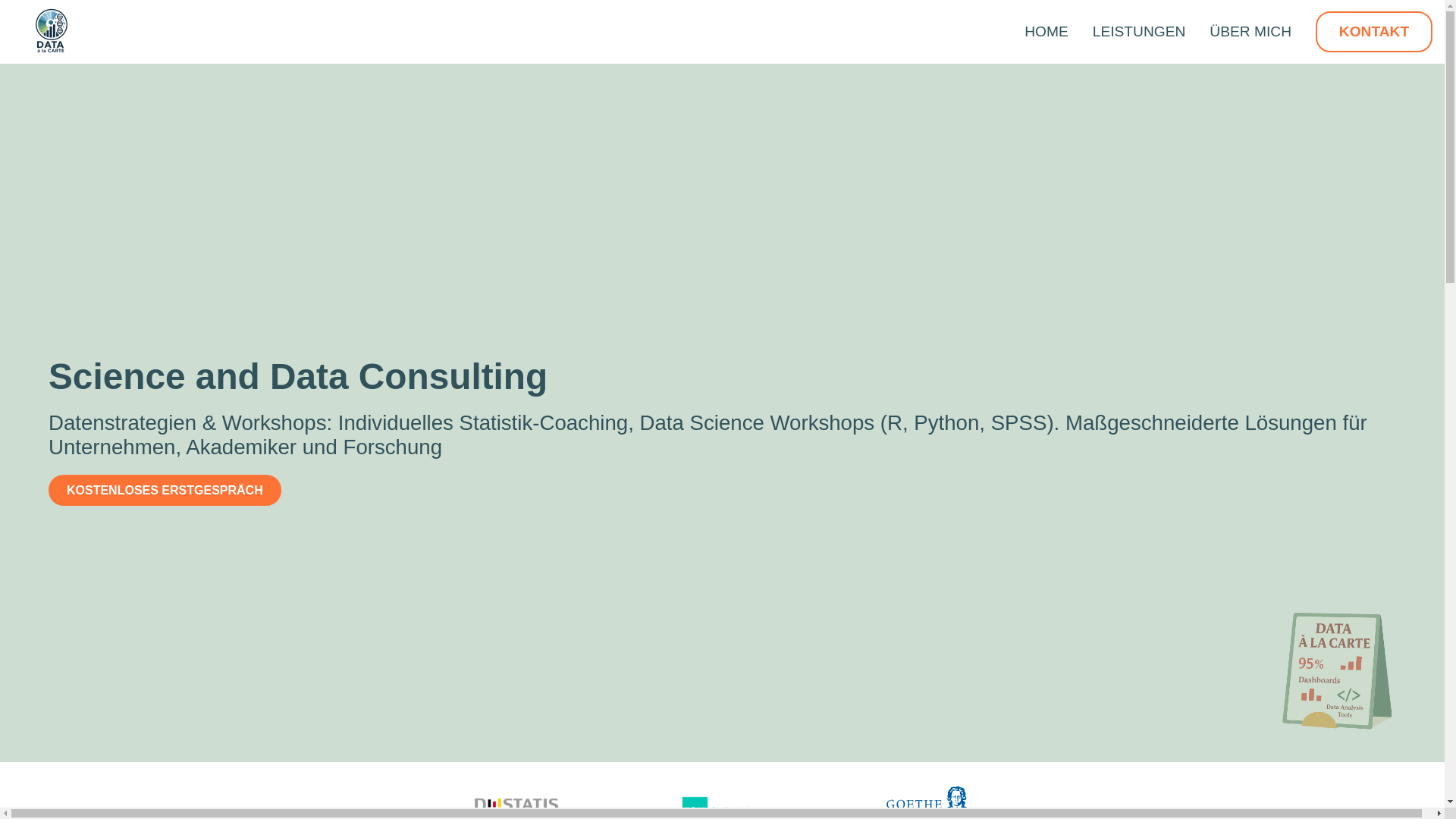 website screenshot of https://data-a-la-carte.de/